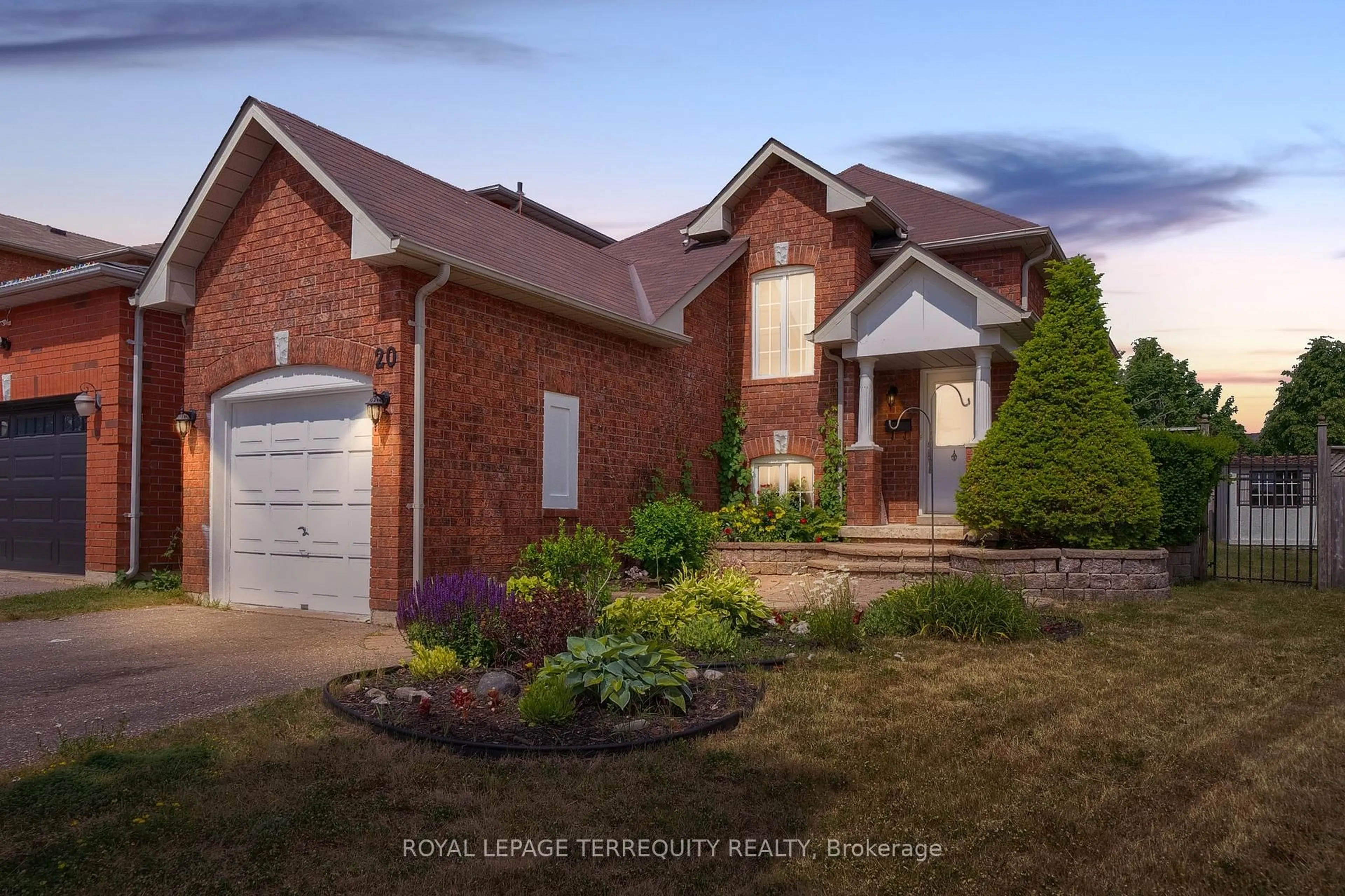 Home with brick exterior material, street for 20 Abernethy Cres, Clarington Ontario L1C 4Z1