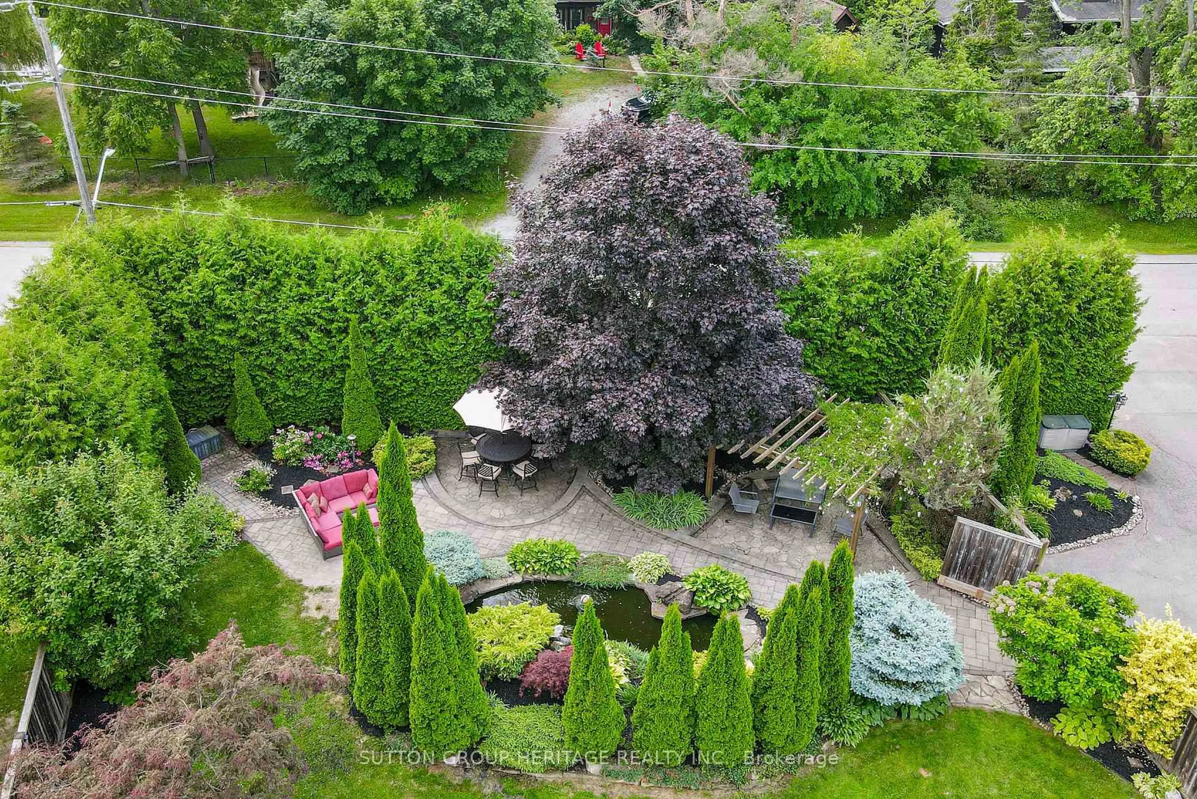 A pic from outside/outdoor area/front of a property/back of a property/a pic from drone, forest/trees view for 4 Couves Lane, Scugog Ontario L0C 1B0