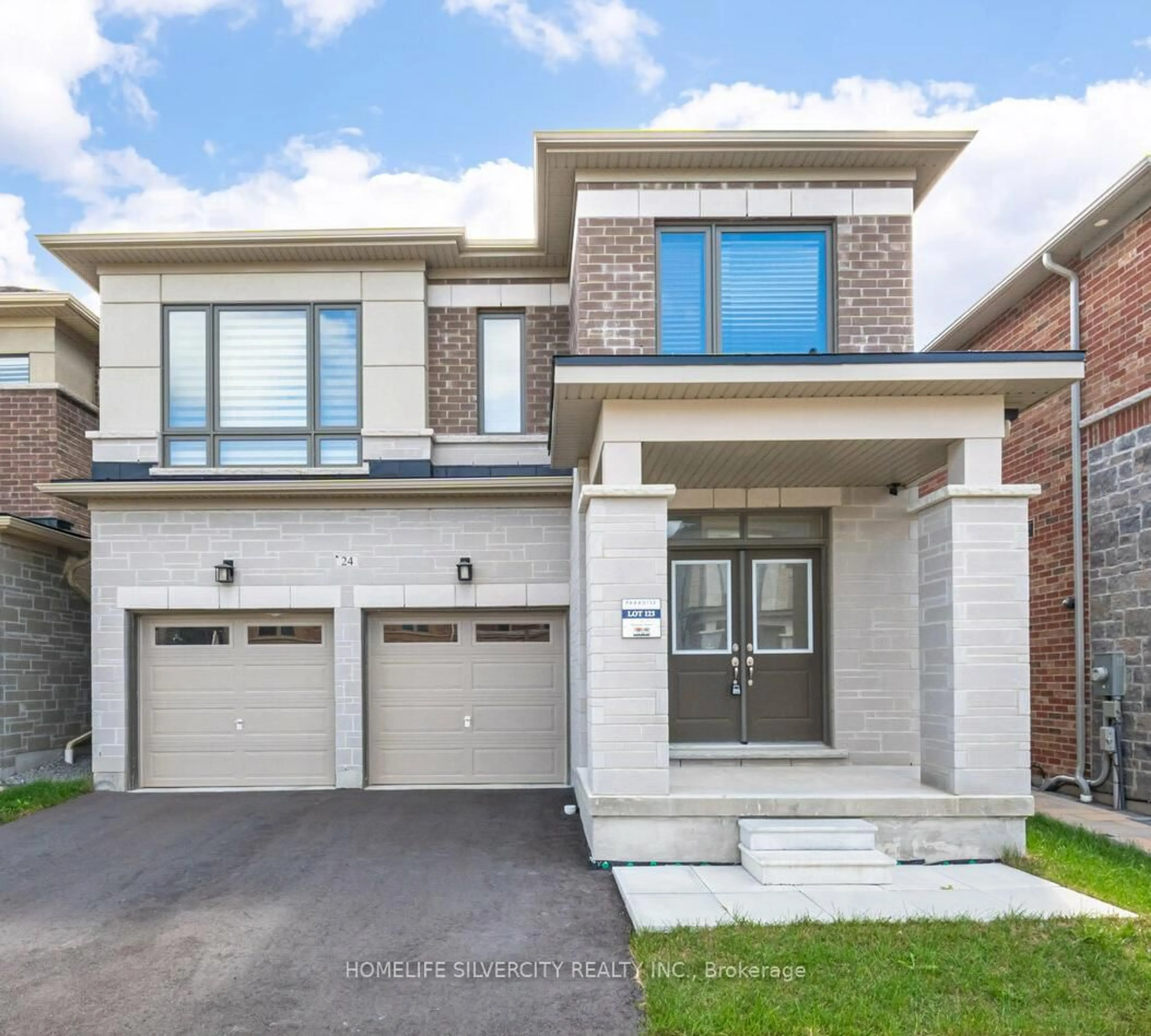 Home with brick exterior material, street for 24 DUMAINE St, Whitby Ontario L1P 0G8