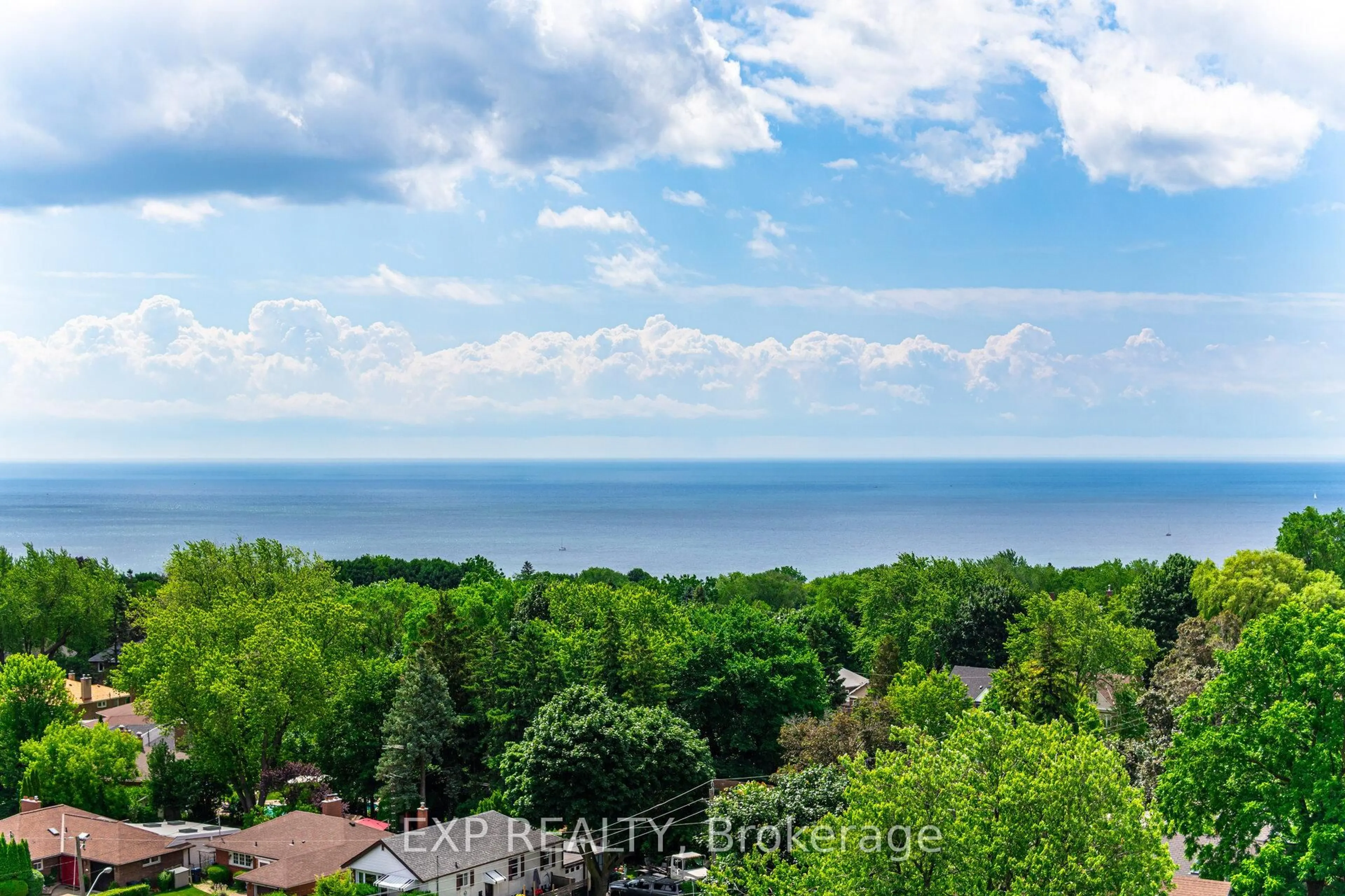 A pic from outside/outdoor area/front of a property/back of a property/a pic from drone, water/lake/river/ocean view for 22 East Haven Dr #1116, Toronto Ontario M1N 0B4