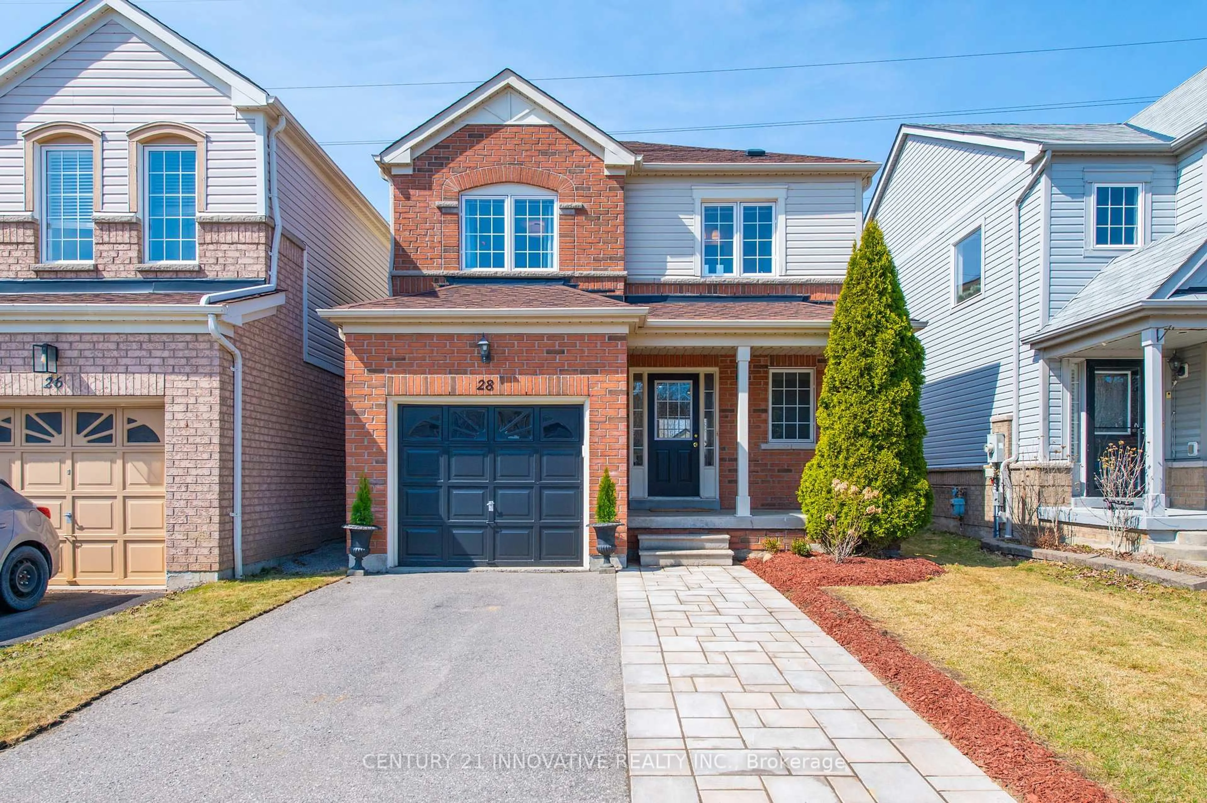 Home with brick exterior material, street for 28 Beachgrove Cres, Whitby Ontario L1R 3G2