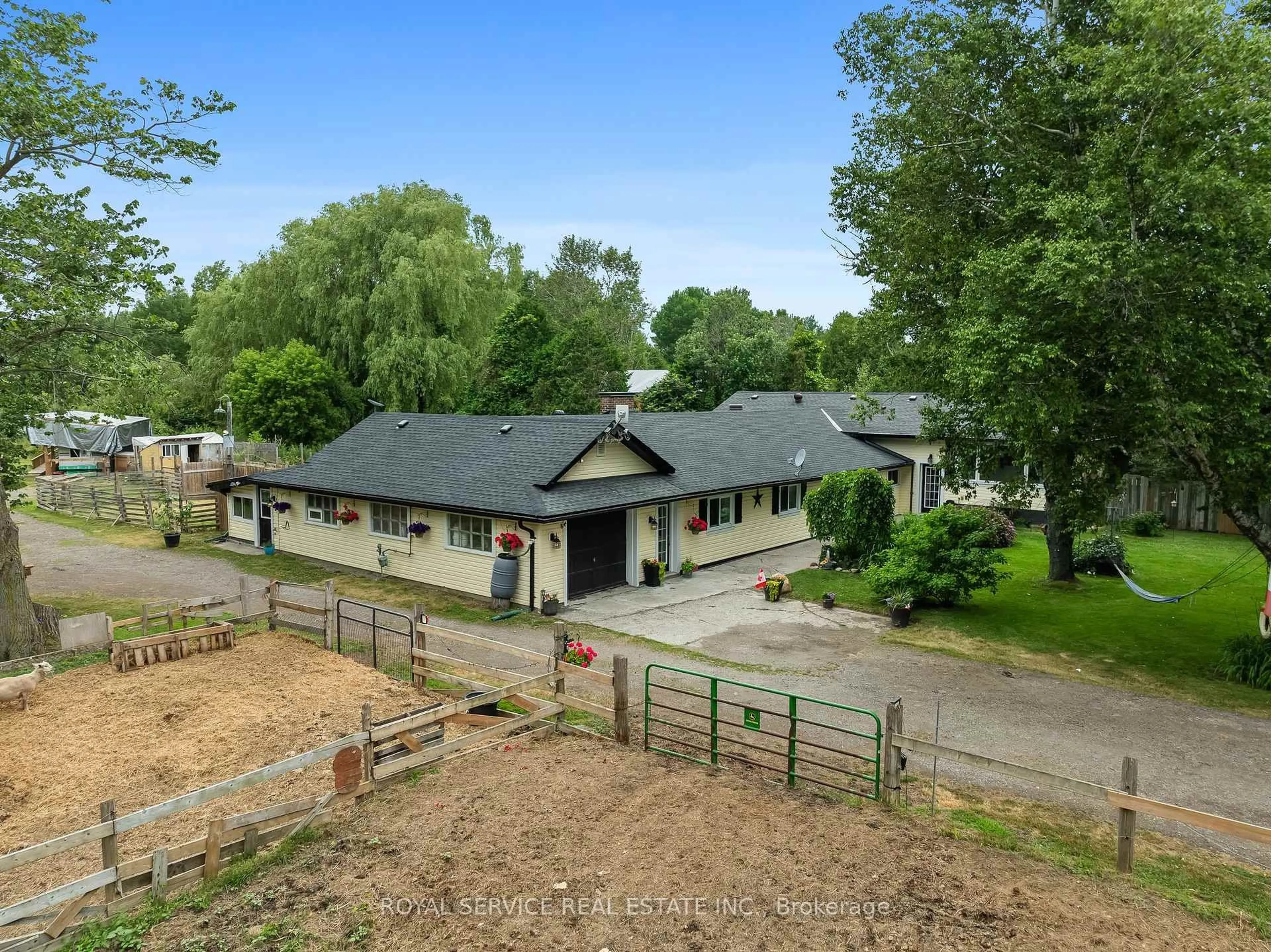 A pic from outside/outdoor area/front of a property/back of a property/a pic from drone, unknown for 2030 Morgans Rd, Clarington Ontario L1B 1L9