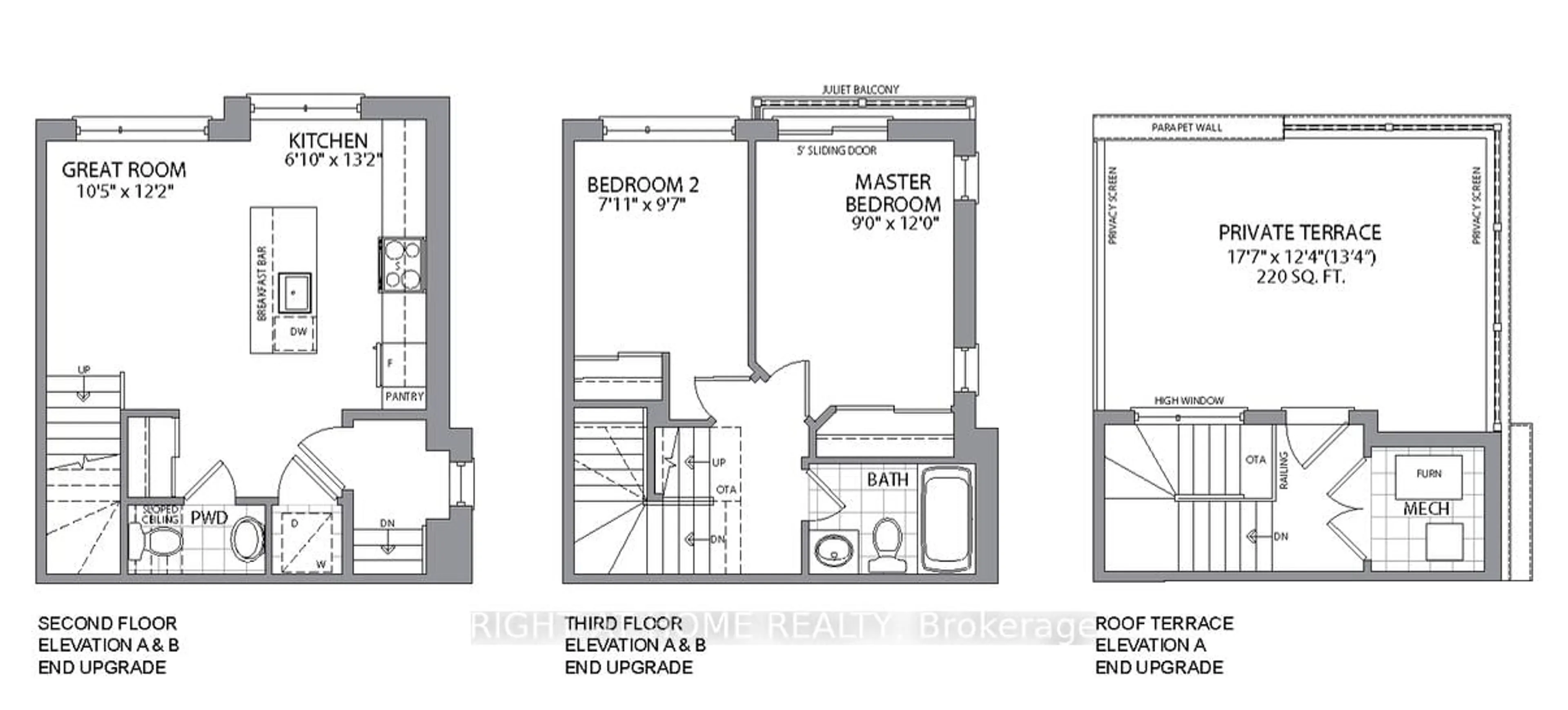 Floor plan for 145 Tapscott Rd #4, Toronto Ontario M1B 0E8