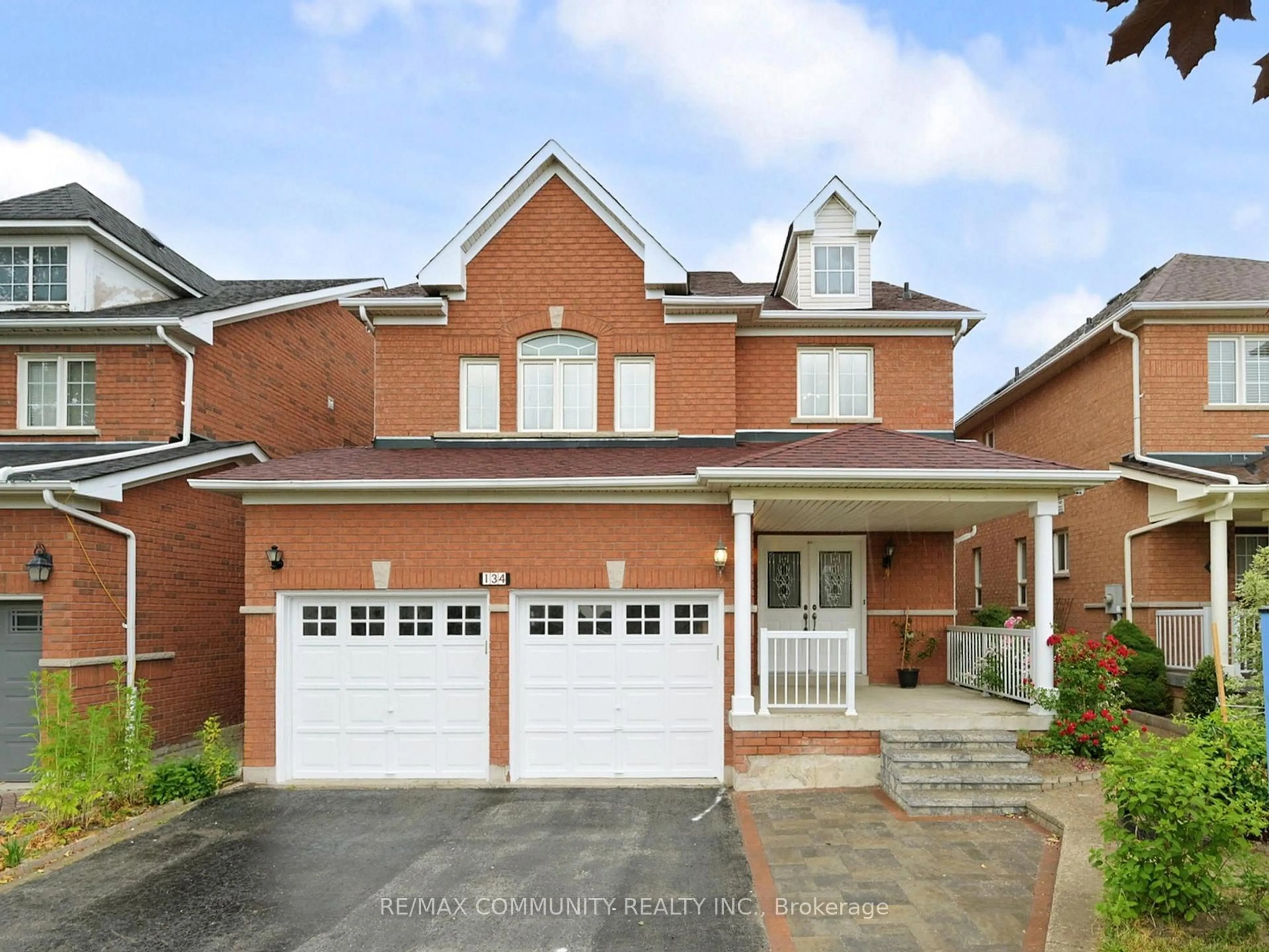 Home with brick exterior material, street for 134 Medland Ave, Whitby Ontario L1P 1W7