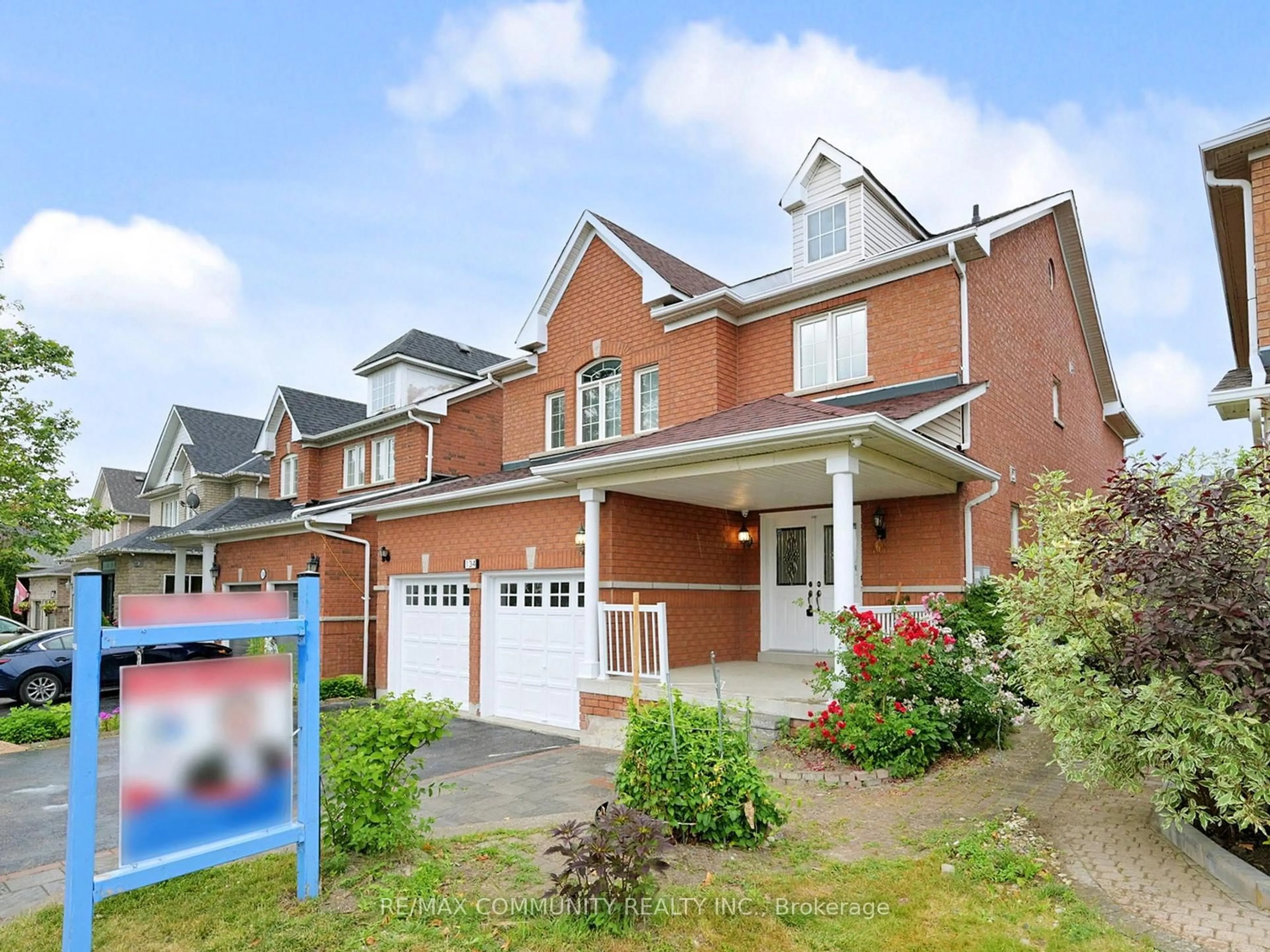 Home with brick exterior material, street for 134 Medland Ave, Whitby Ontario L1P 1W7