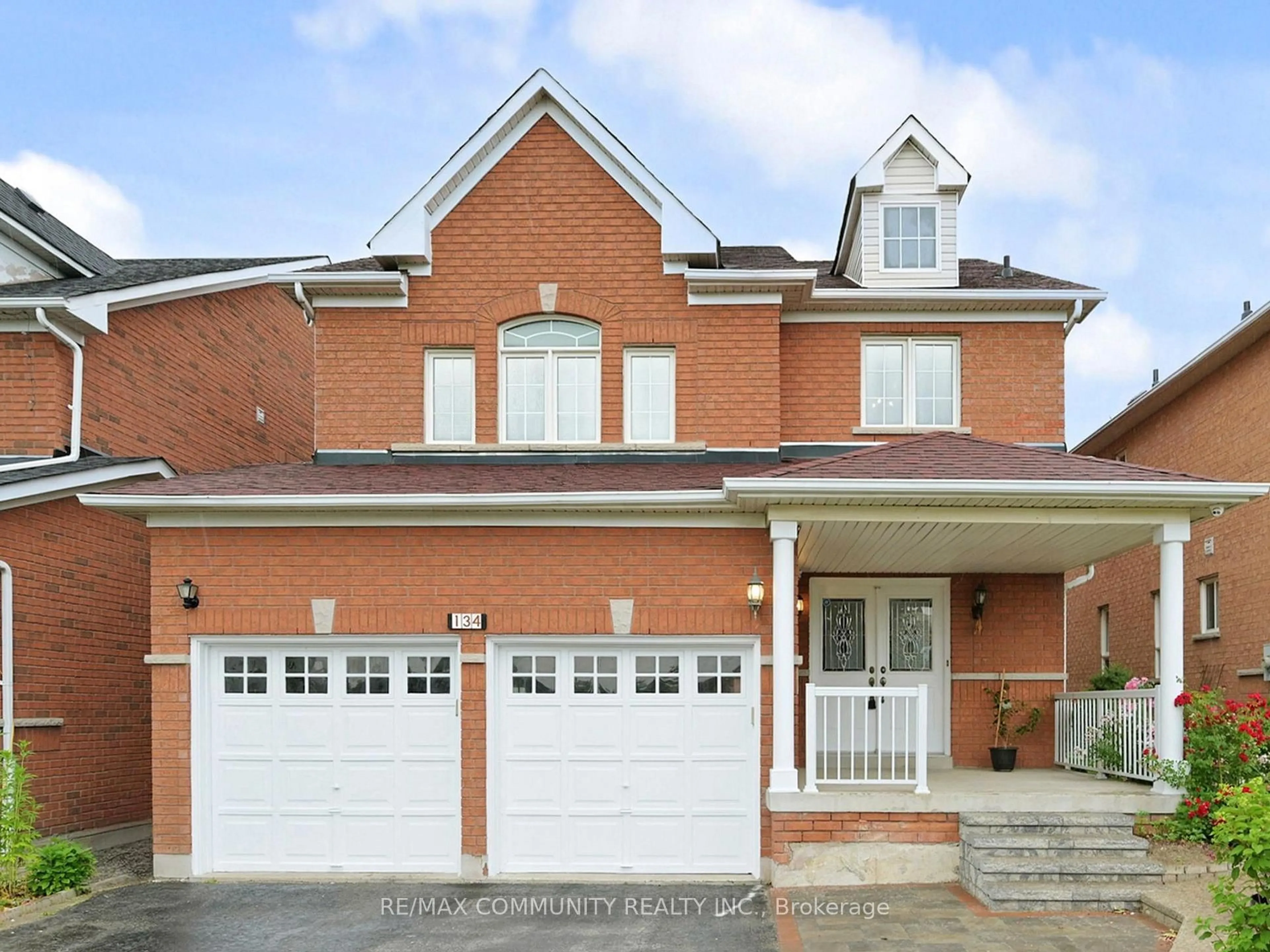 Home with brick exterior material, street for 134 Medland Ave, Whitby Ontario L1P 1W7