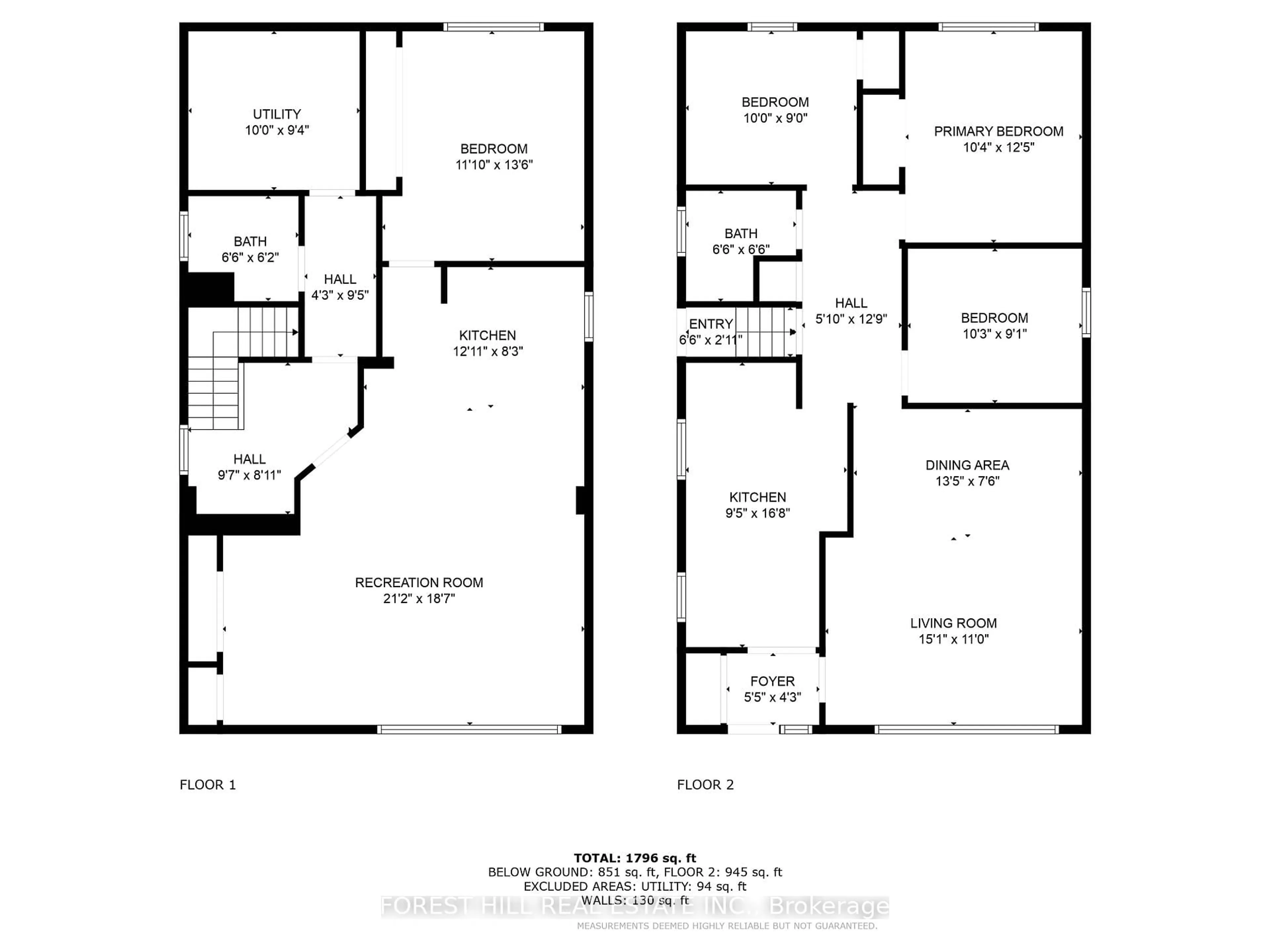 Floor plan for 206 Cass Ave, Toronto Ontario M1T 2C2