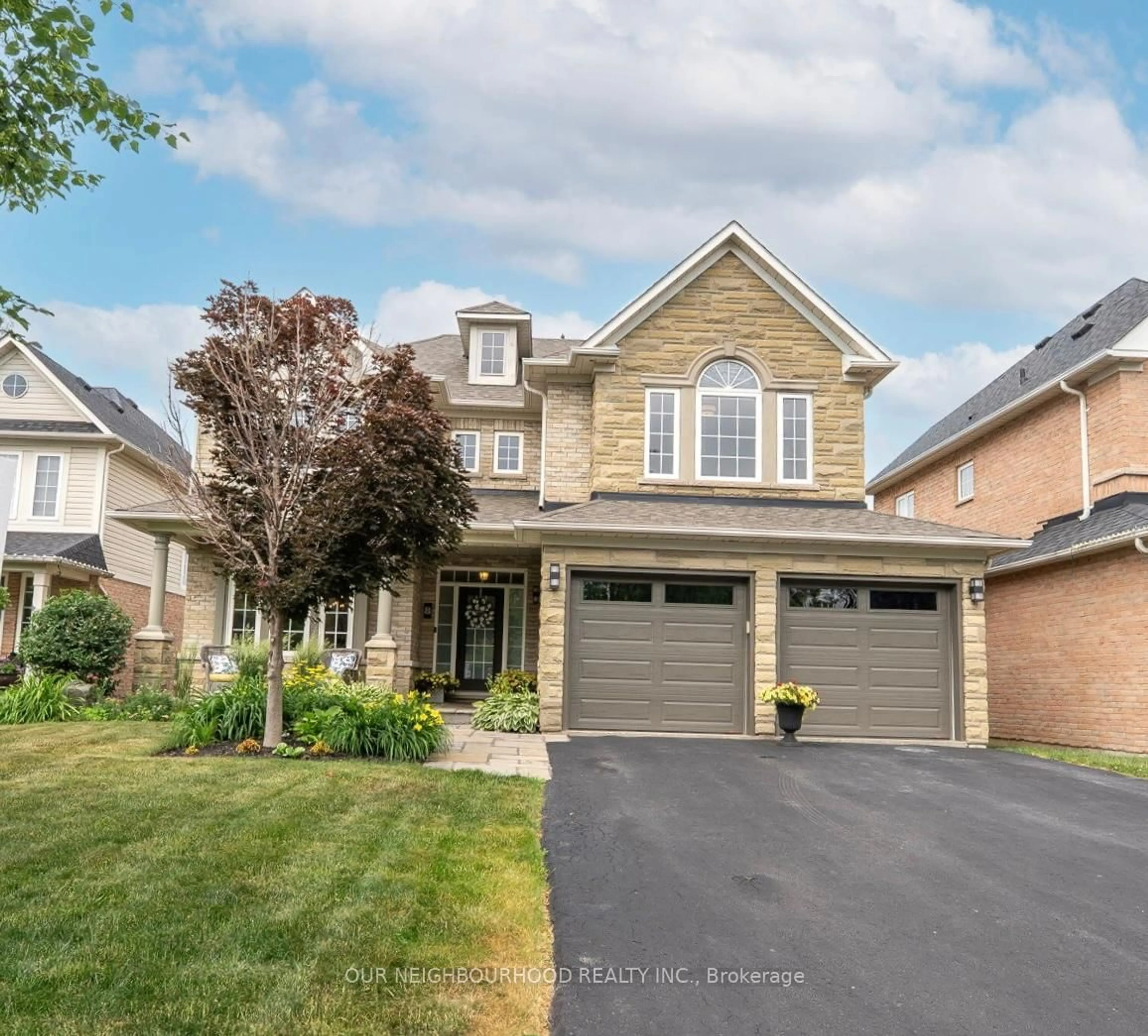Home with brick exterior material, street for 8 Corner Crt, Whitby Ontario L1P 1R7