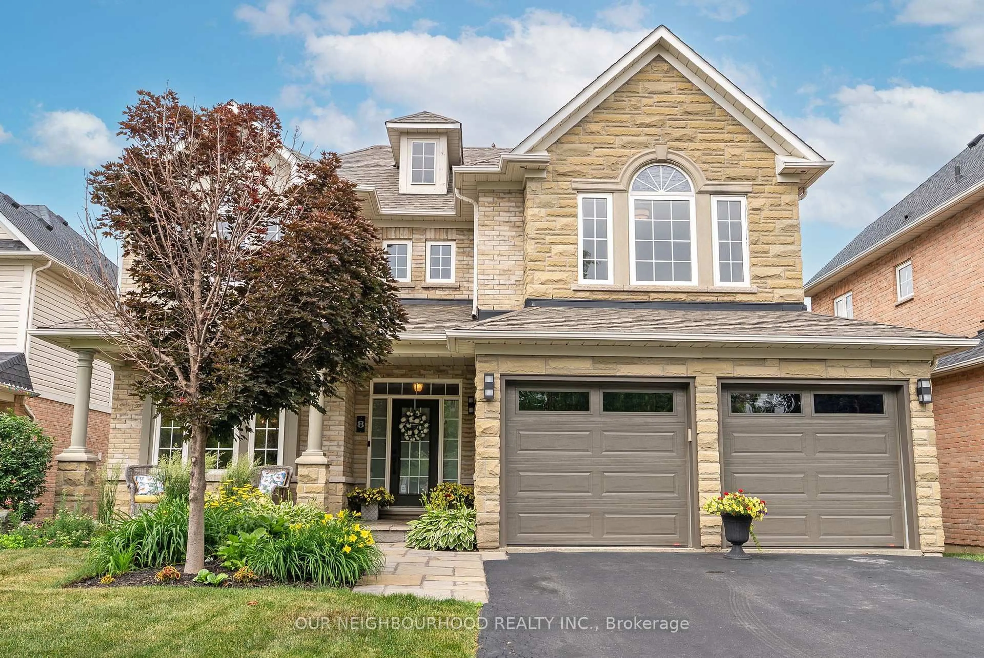 Home with brick exterior material, street for 8 Corner Crt, Whitby Ontario L1P 1R7