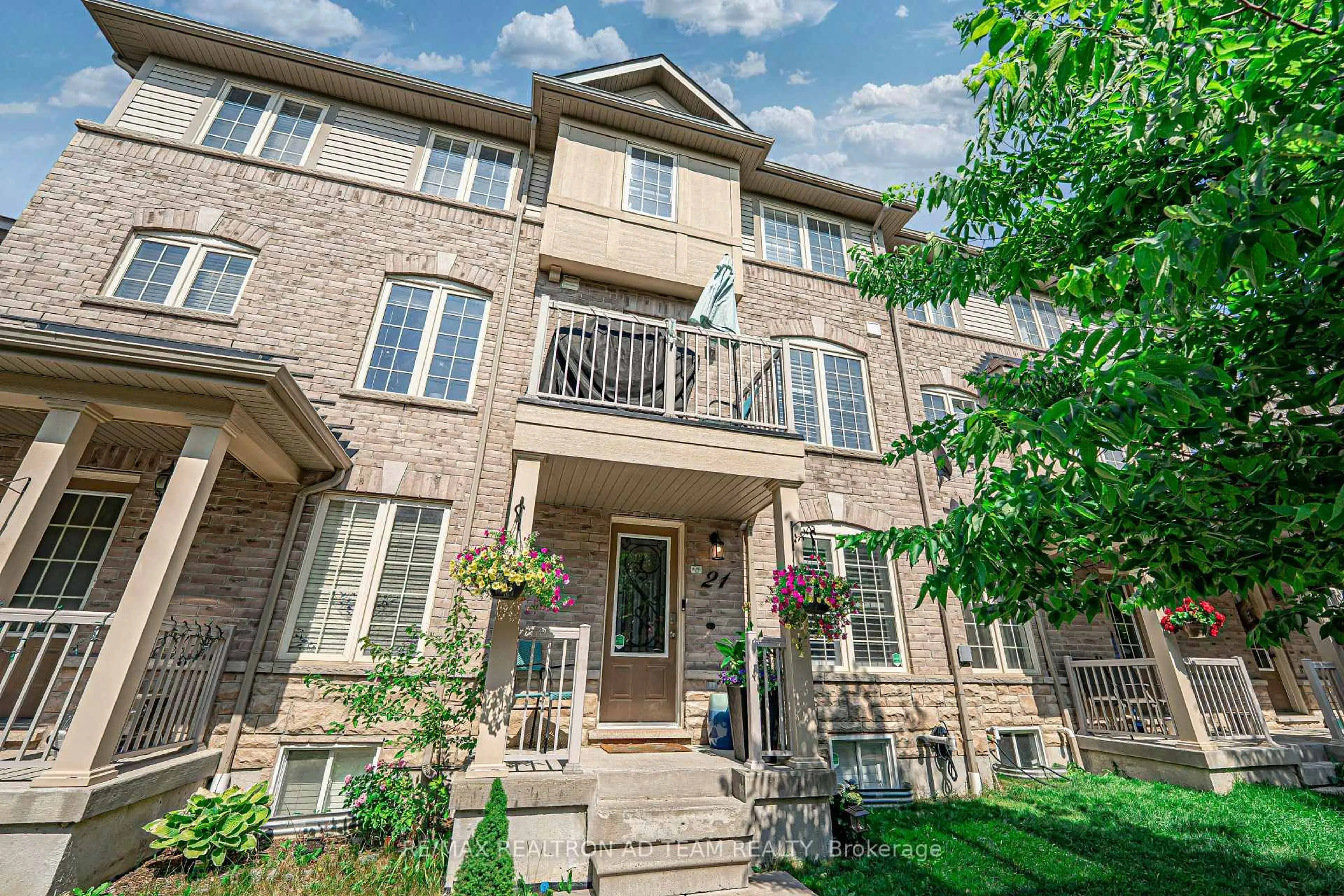 Home with brick exterior material, street for 21 Pendrill Way, Ajax Ontario L1Z 0K9