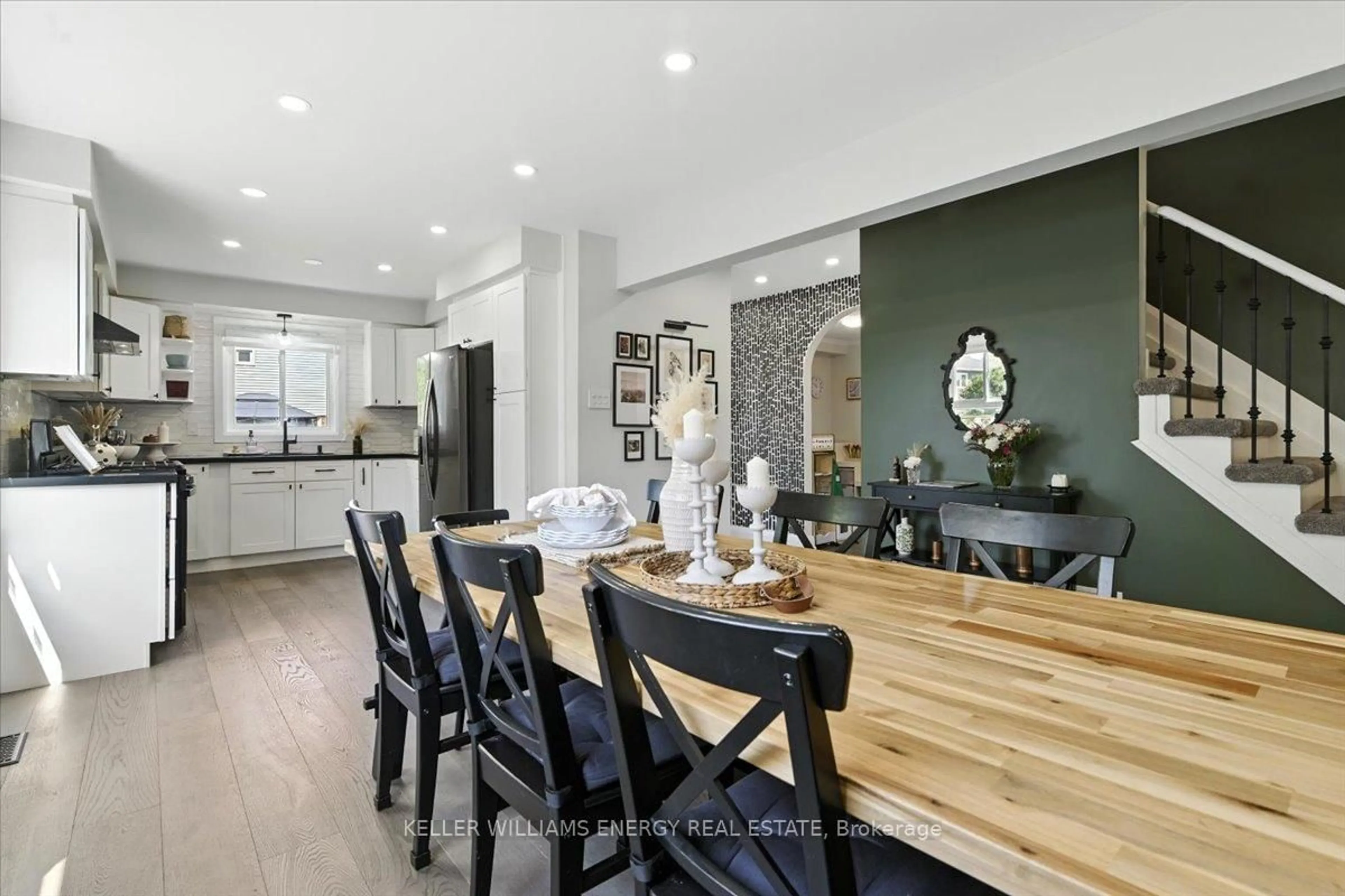 Open concept kitchen, unknown for 48 Plowman Dr, Ajax Ontario L1S 6R9