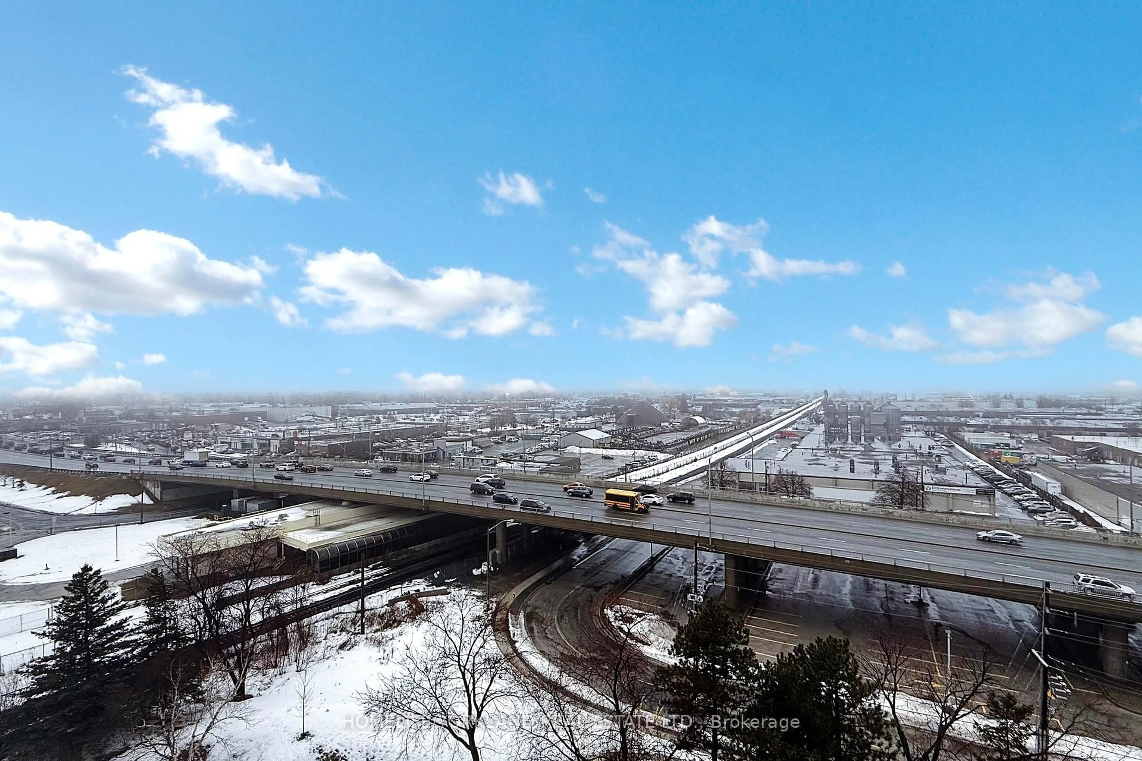 A pic from outside/outdoor area/front of a property/back of a property/a pic from drone, city buildings view from balcony for 301 Prudential Dr #1111, Toronto Ontario M1P 4V3