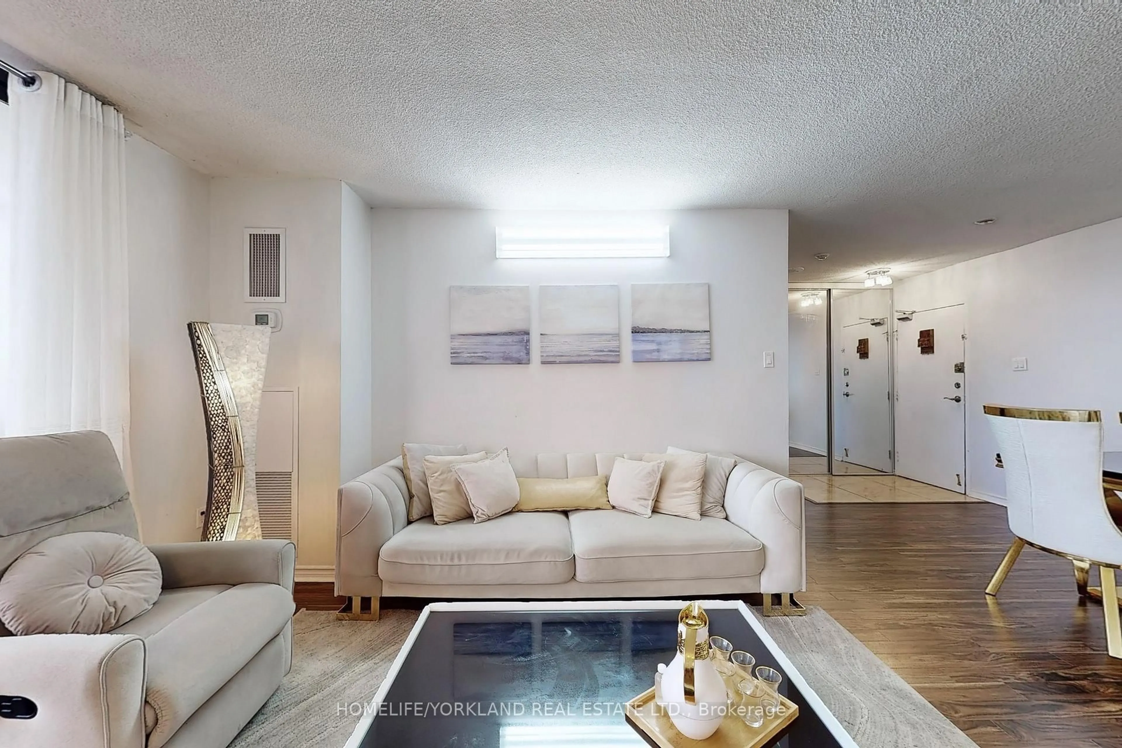 Living room with furniture, unknown for 301 Prudential Dr #1111, Toronto Ontario M1P 4V3