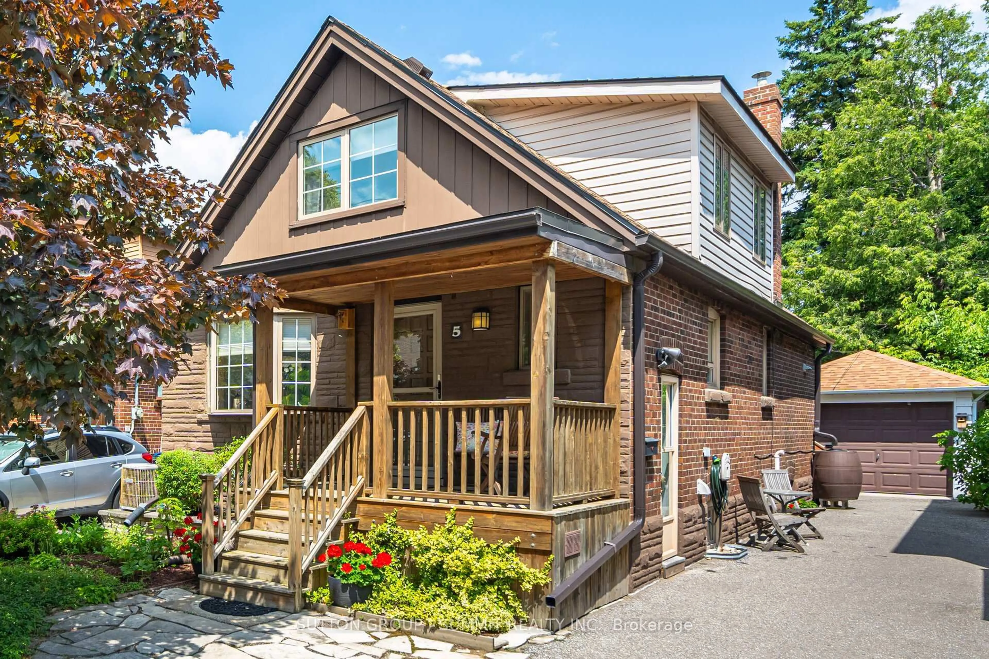 Home with brick exterior material, street for 5 Norlong Blvd, Toronto Ontario M4C 3W5
