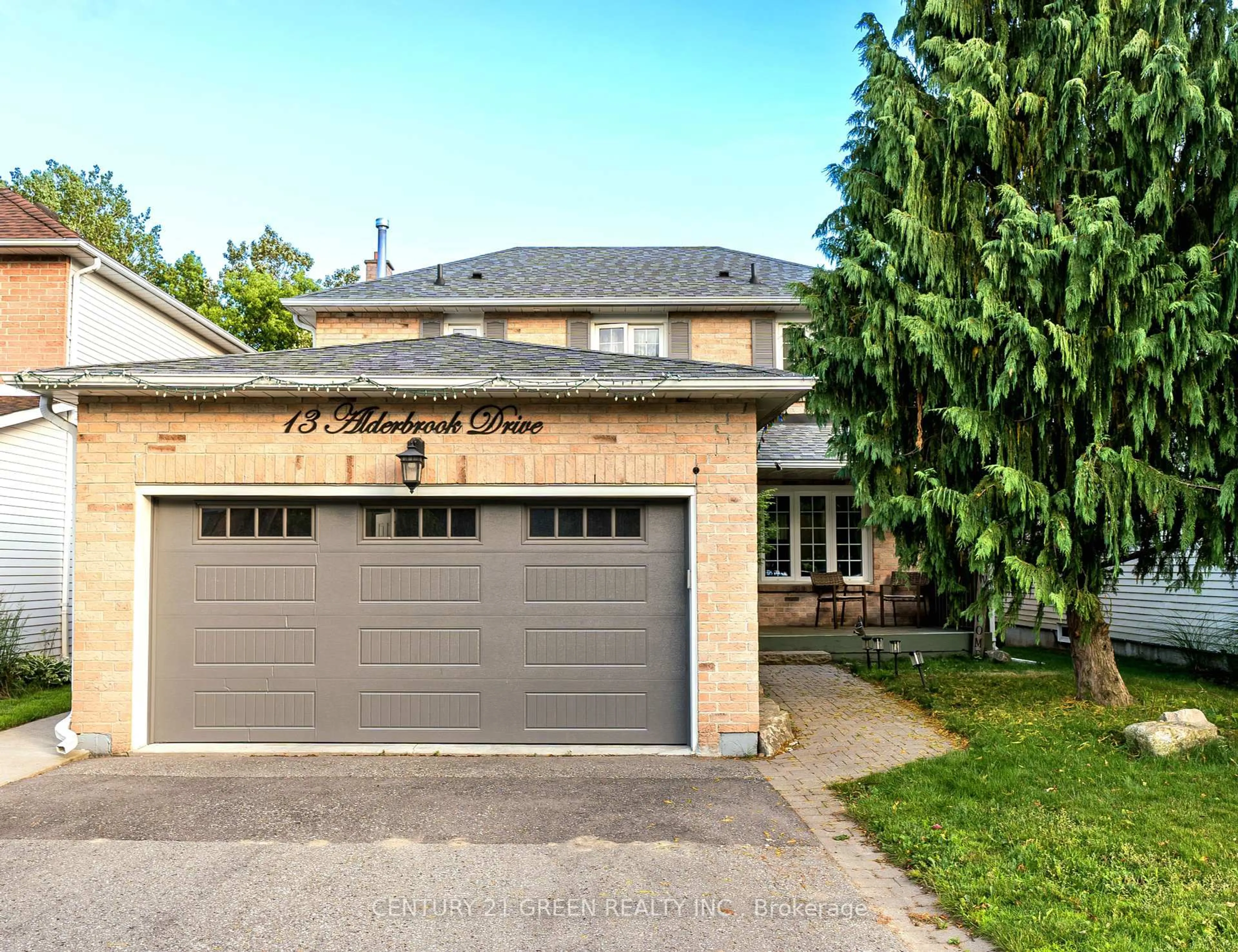 Home with brick exterior material, street for 13 Alderbrook Dr, Clarington Ontario L1E 1N4