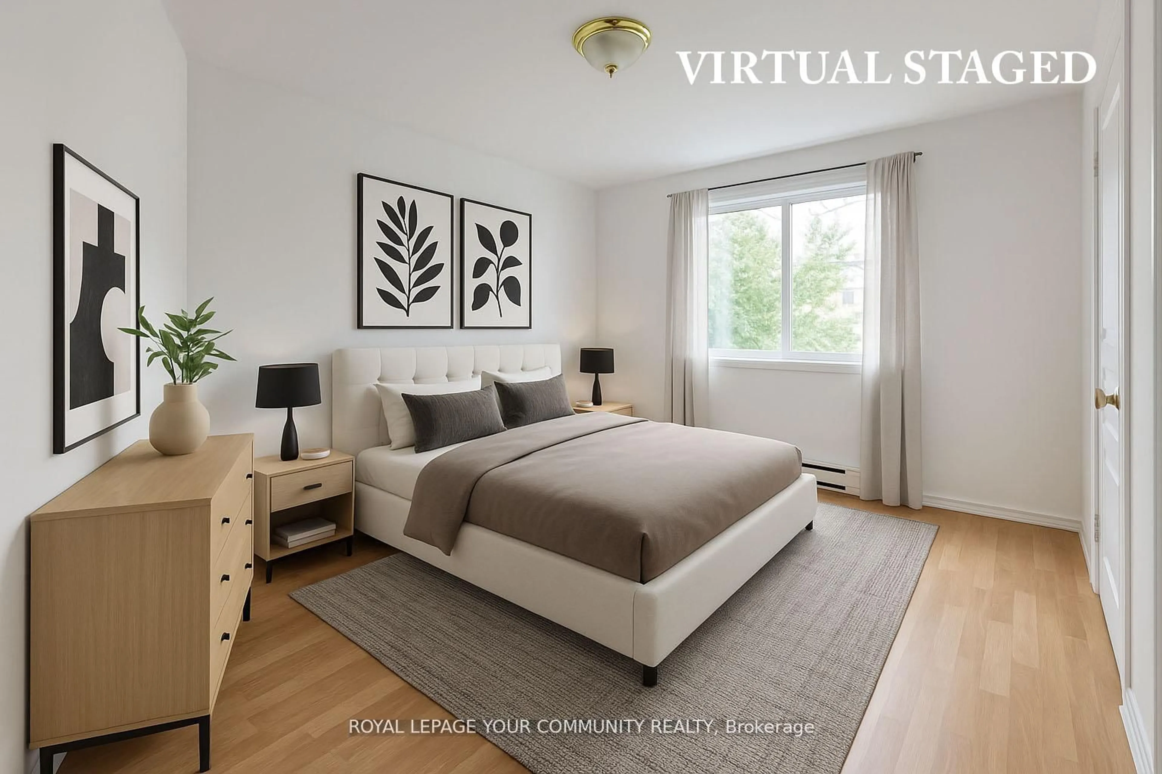 Bedroom with bed, unknown for 100 Mornelle Crt #1006, Toronto Ontario M1E 4X2