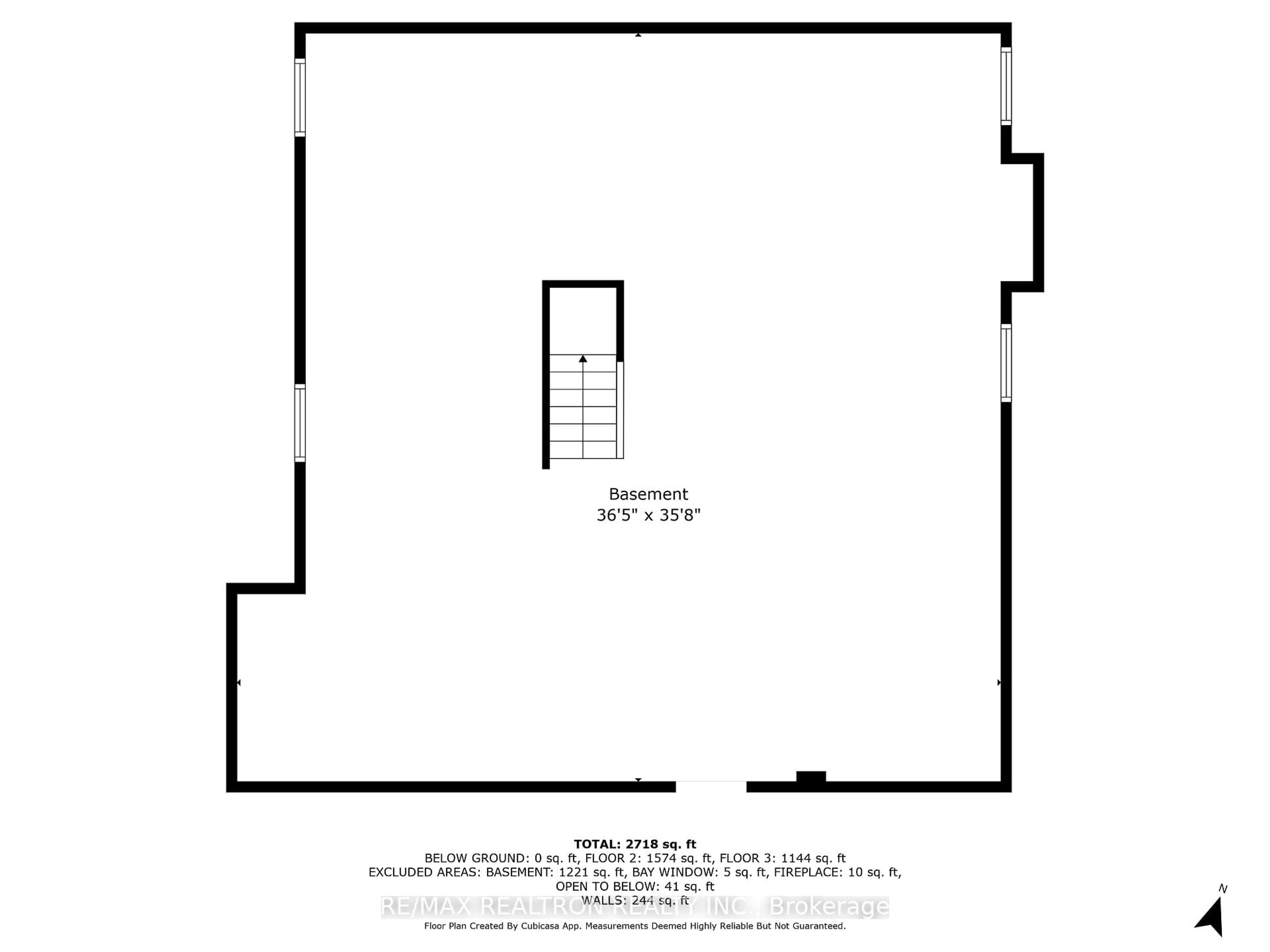 Floor plan for 8 Falstaff Cres, Whitby Ontario L1R 1W3