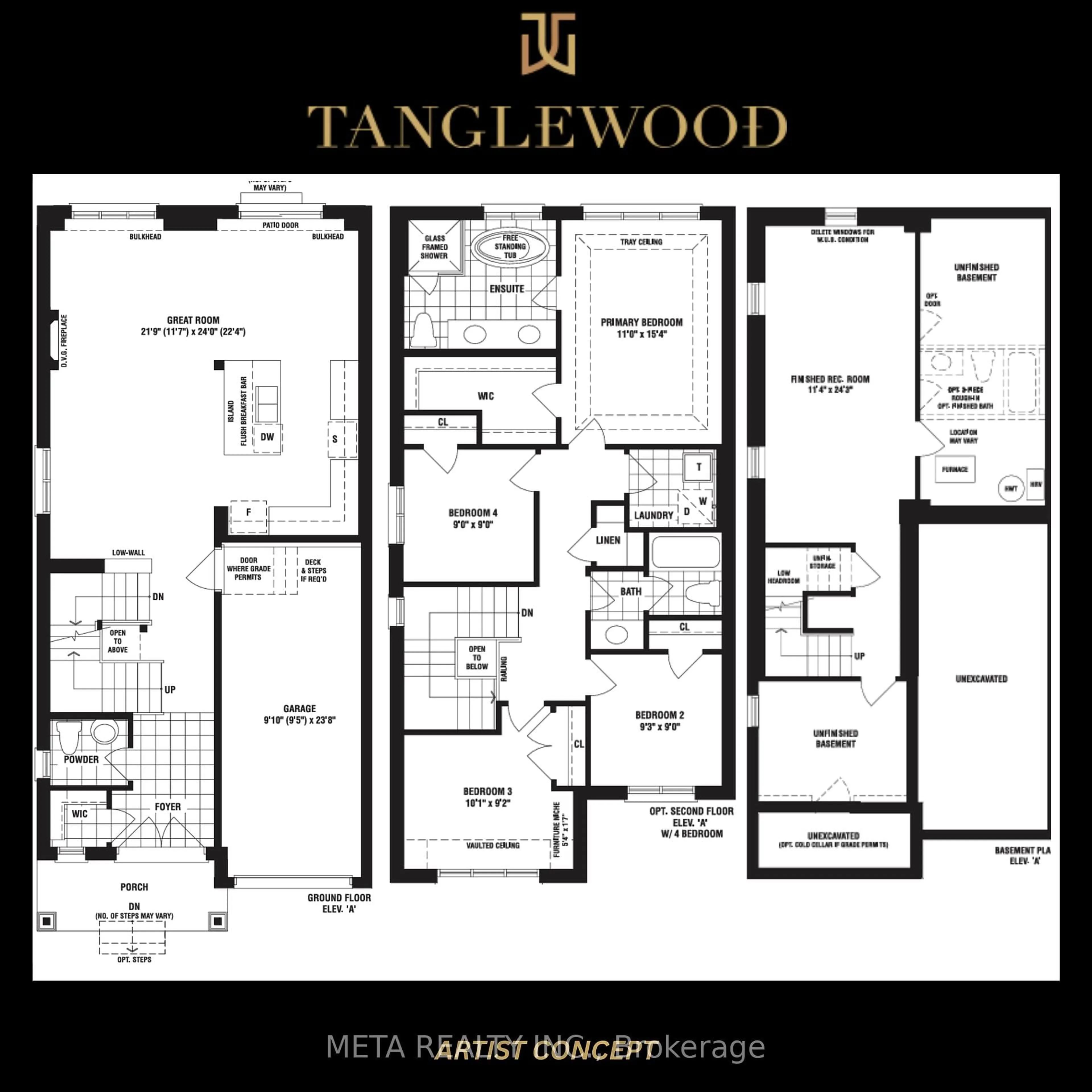Floor plan for 1182 Rexton Dr, Oshawa Ontario L1L 0T4