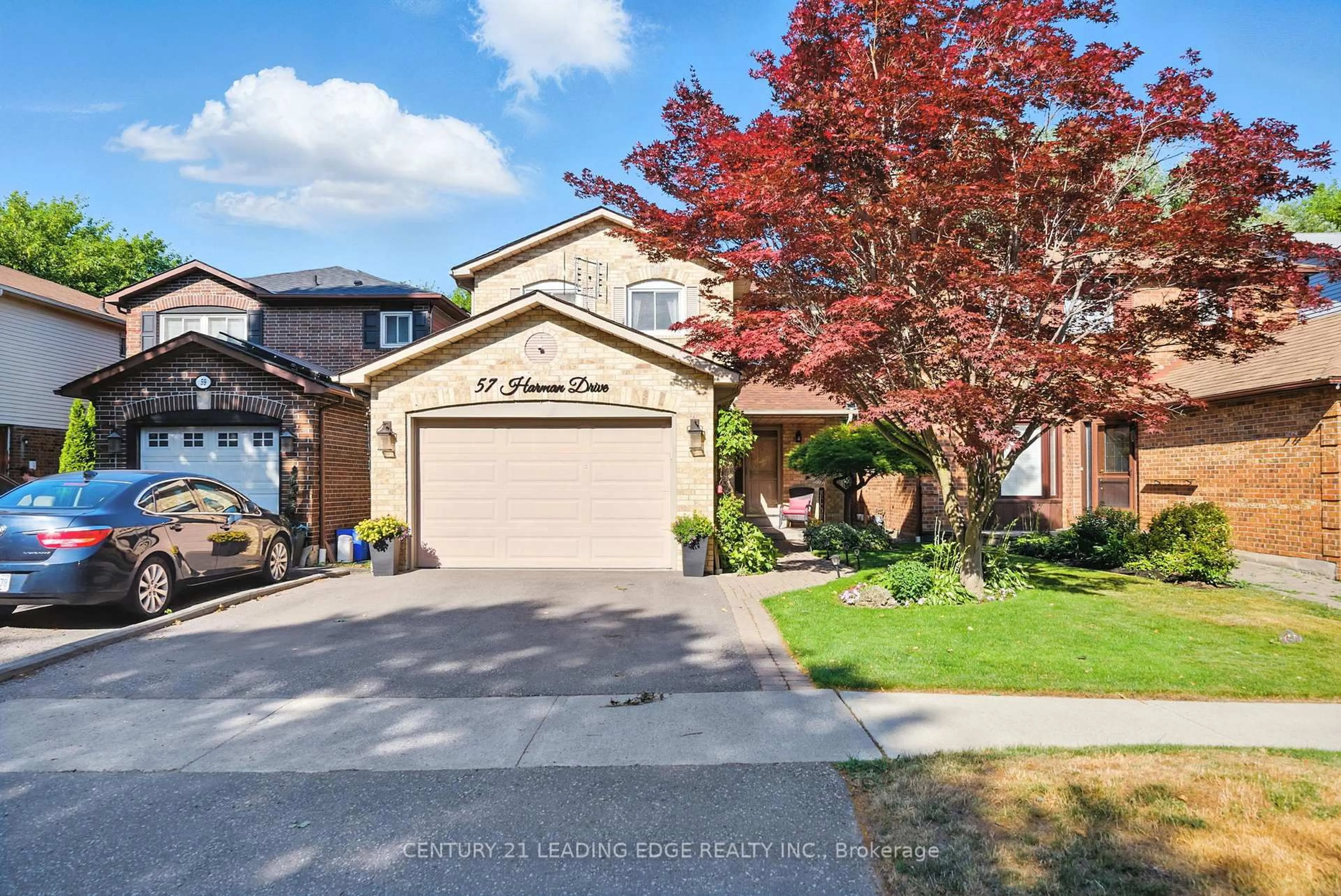 Home with brick exterior material, street for 57 Harman Dr, Ajax Ontario L1S 5H8