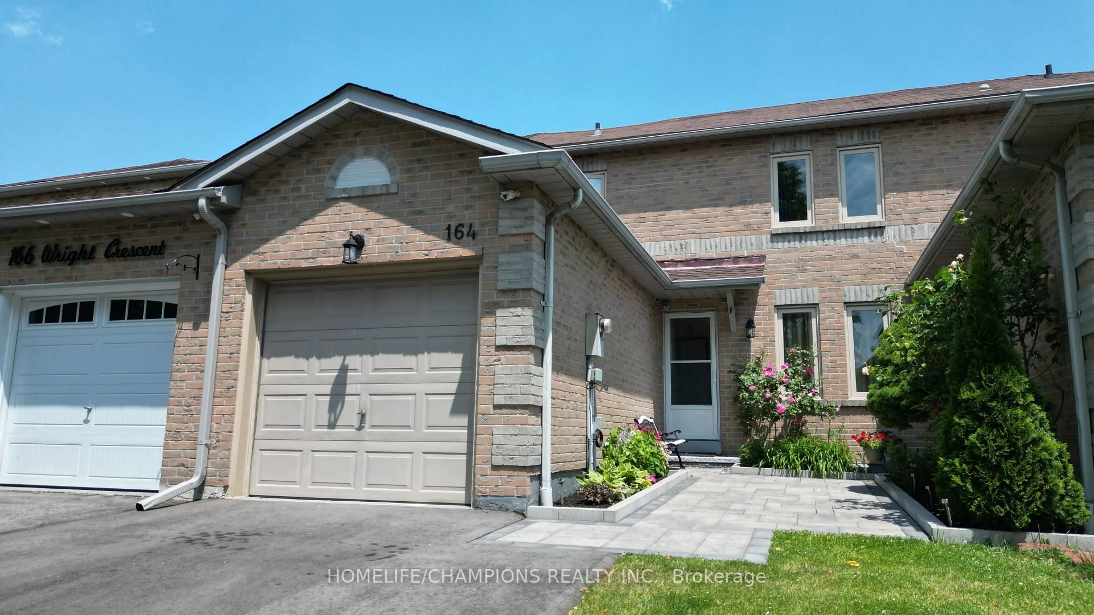 Home with brick exterior material, street for 164 Wright Cres, Ajax Ontario L1S 6X5
