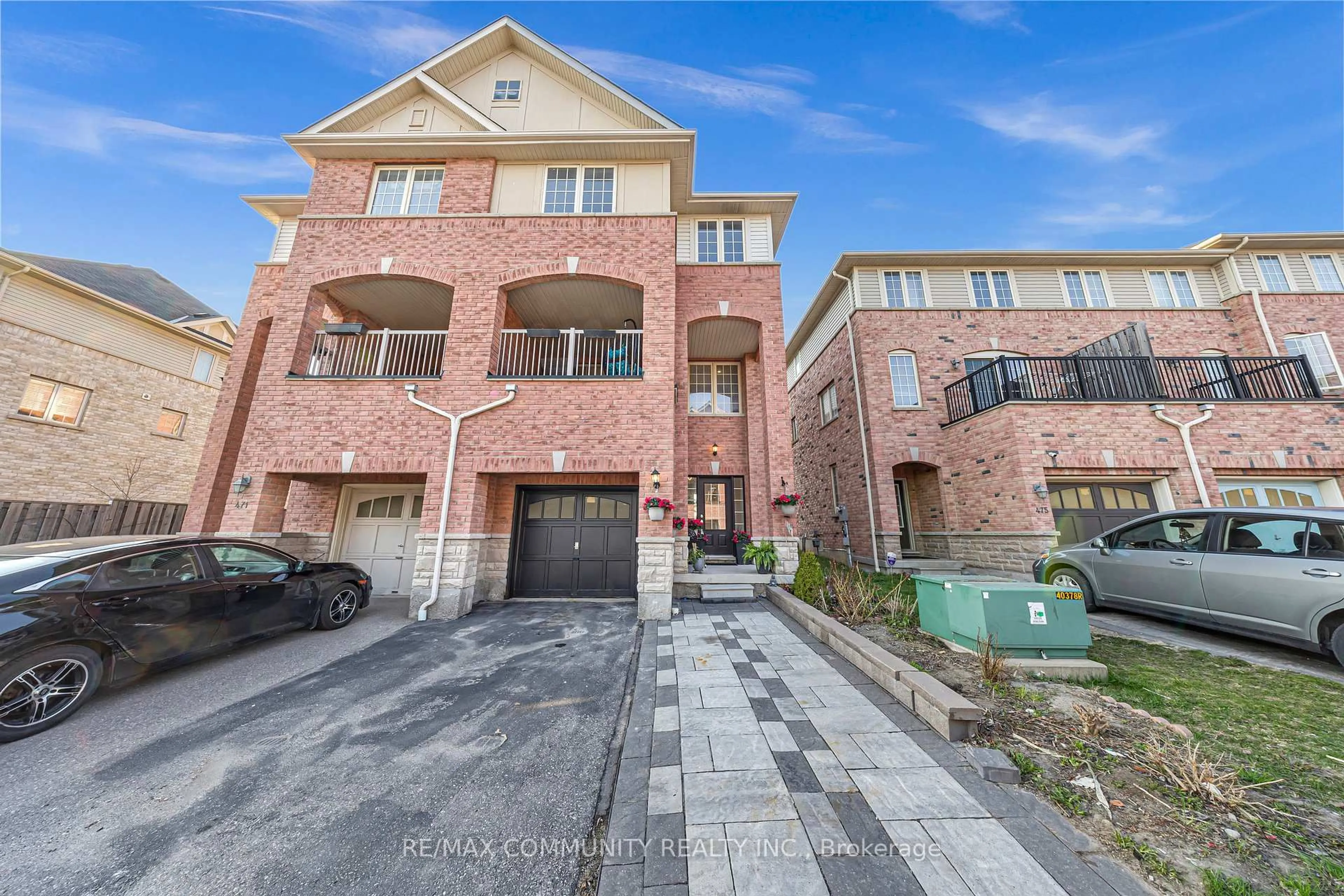 Home with brick exterior material, street for 473 Rossland Rd, Ajax Ontario L1Z 0K8