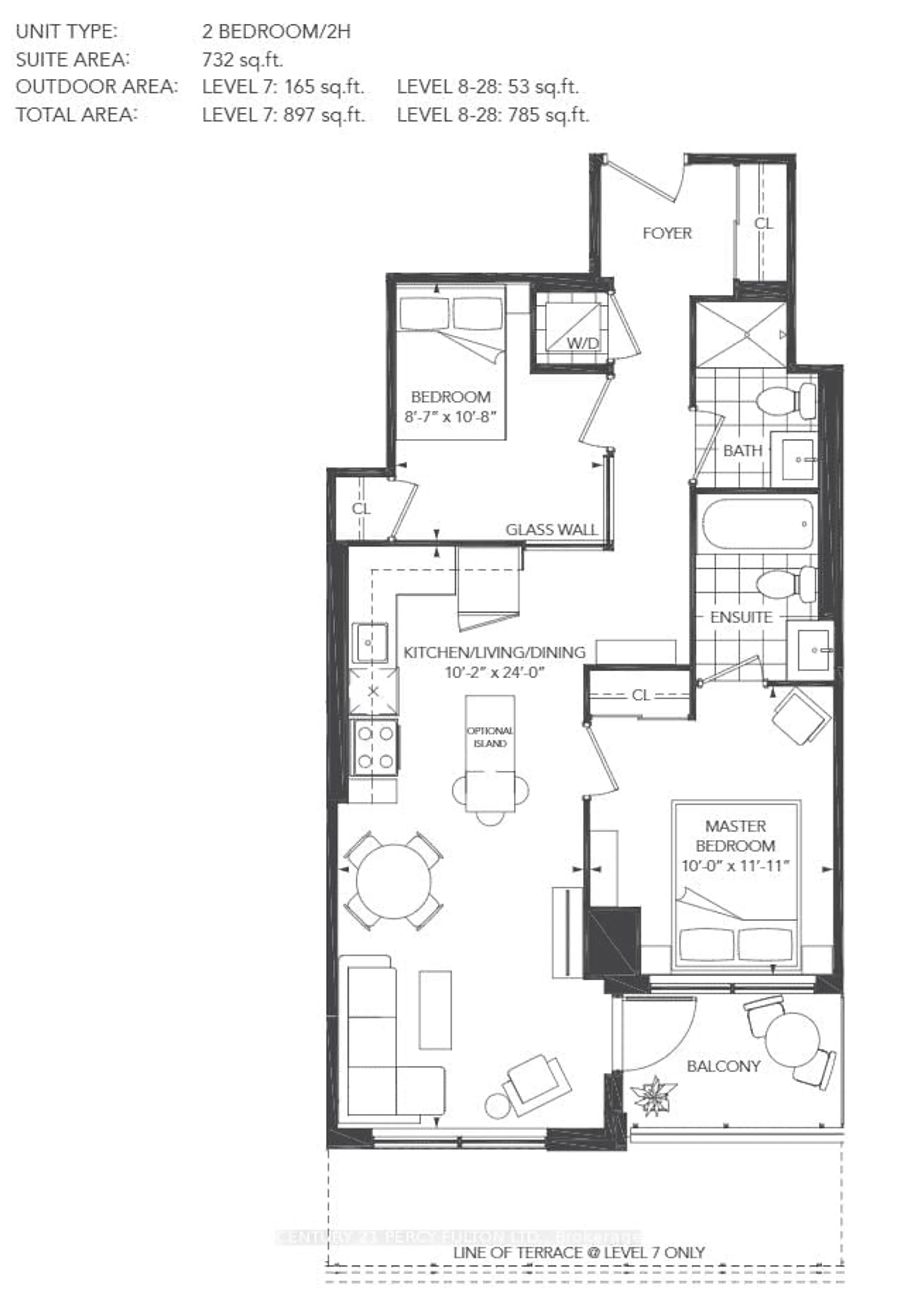 Floor plan for 1435 Celebration Dr #2203, Pickering Ontario L1W 0C4