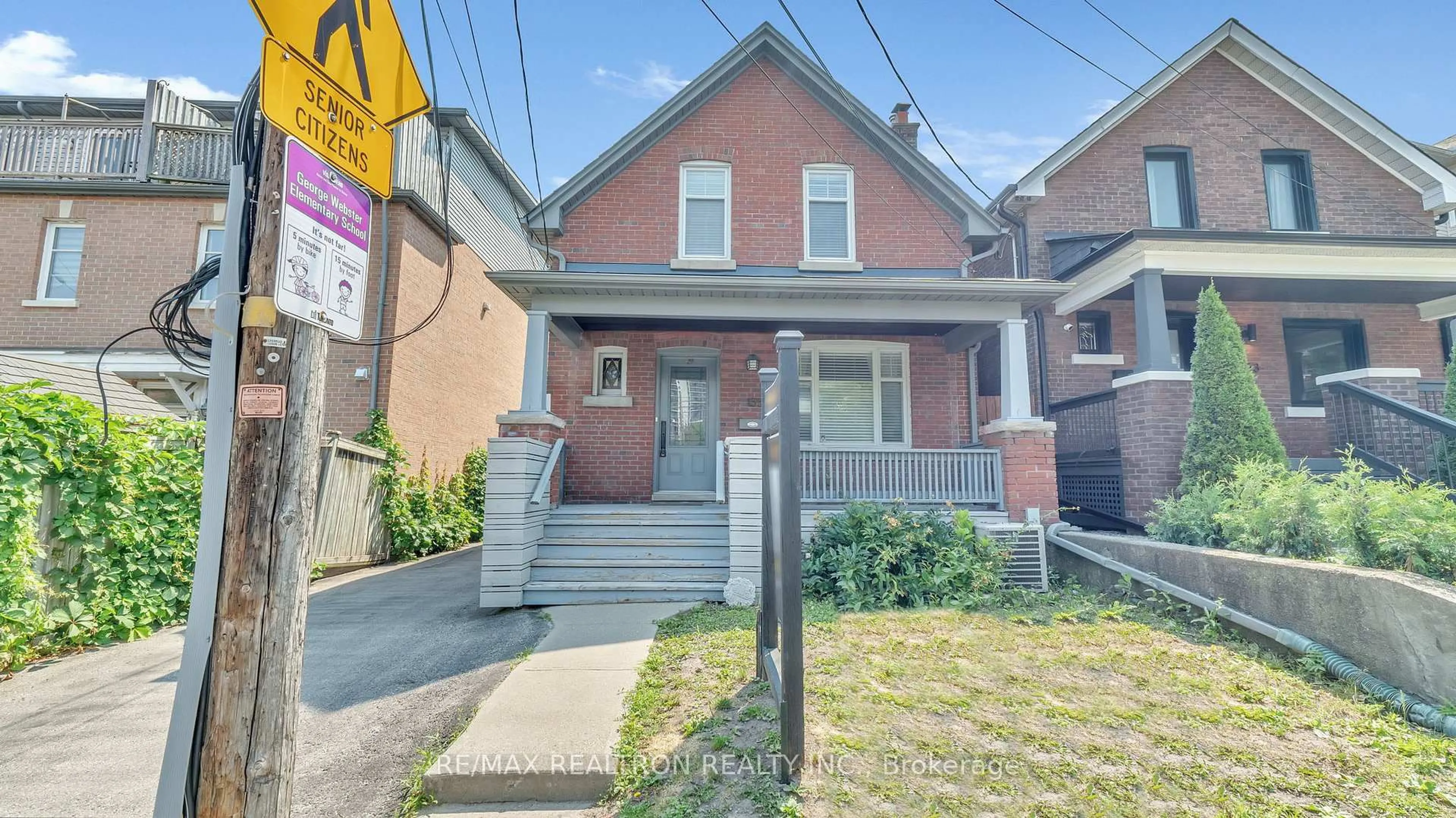Home with brick exterior material, street for 155 Dawes Rd, Toronto Ontario M4C 5C3