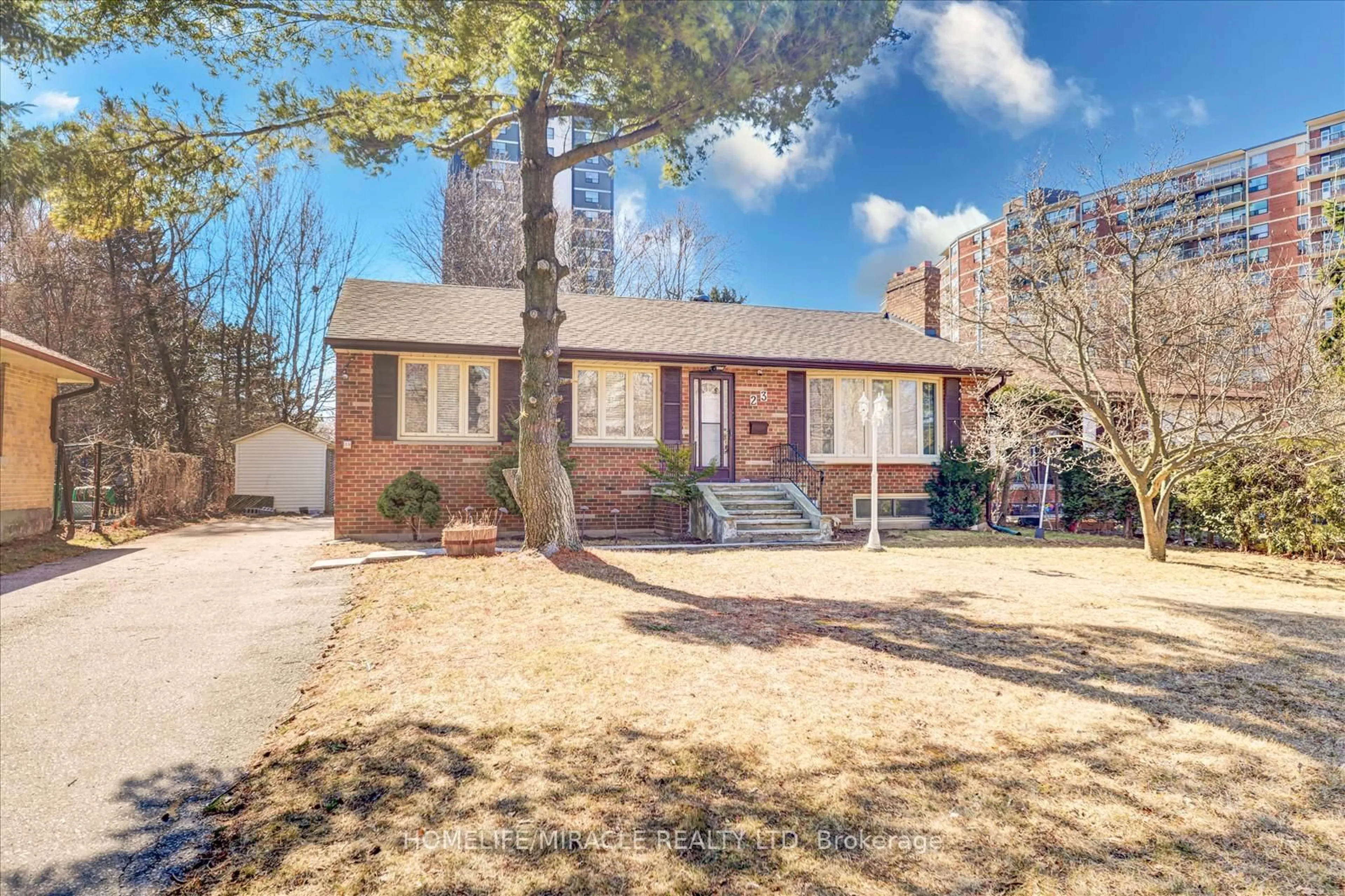Home with brick exterior material, street for 23 Dunelm St, Toronto Ontario M1J 3G2