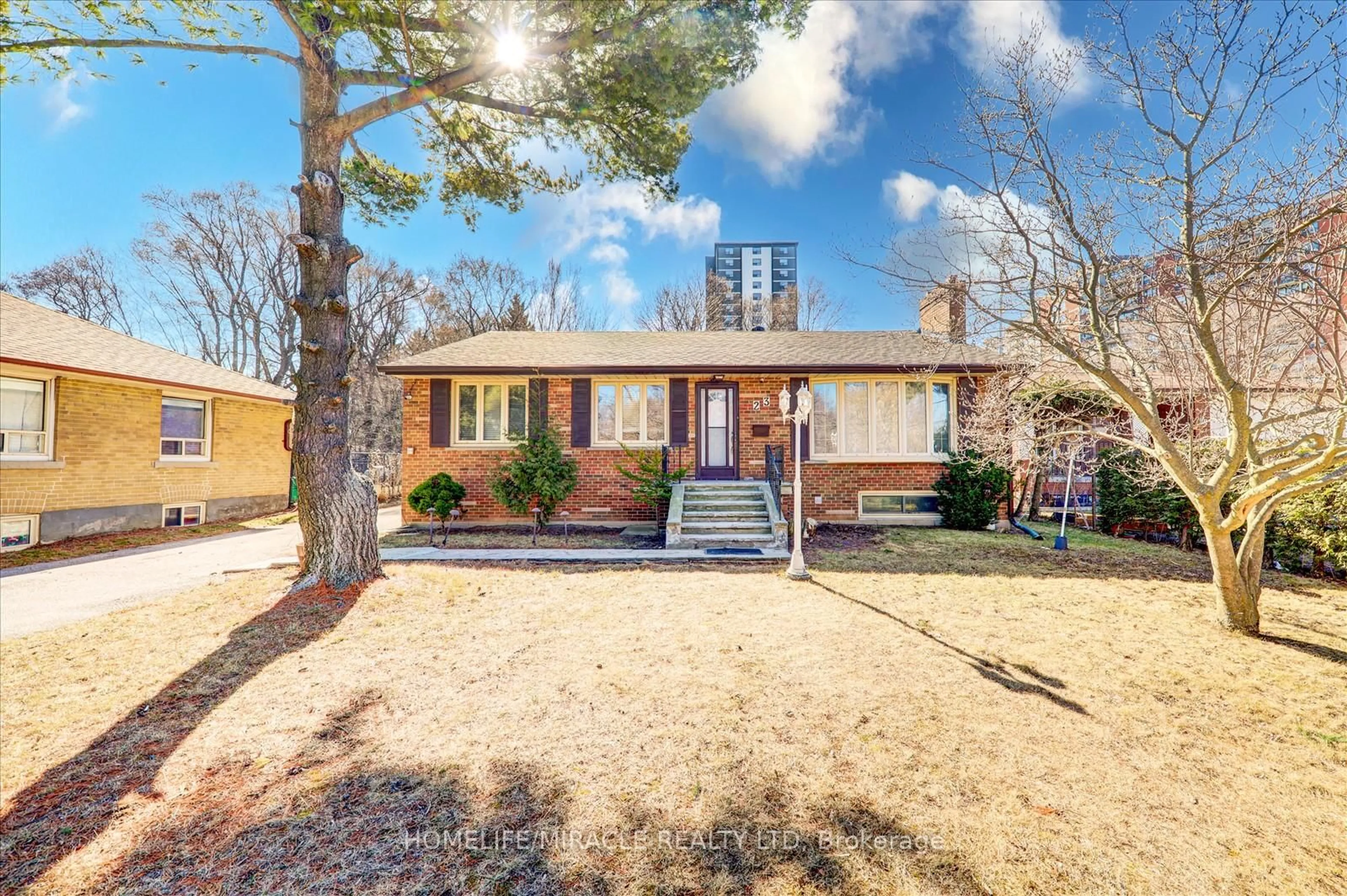 Home with brick exterior material, street for 23 Dunelm St, Toronto Ontario M1J 3G2