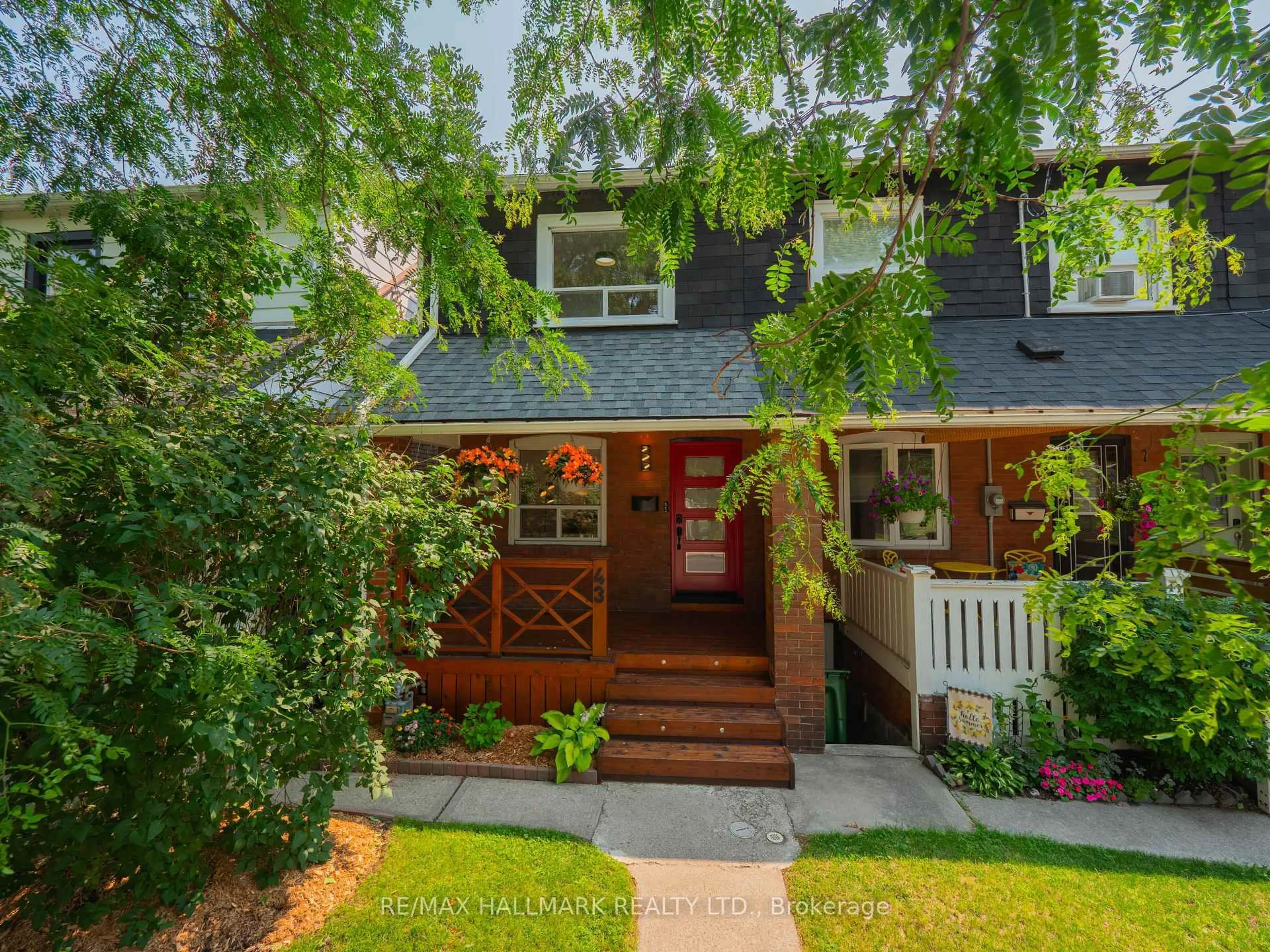 Home with brick exterior material, street for 43 Hannaford St, Toronto Ontario M4E 3G8