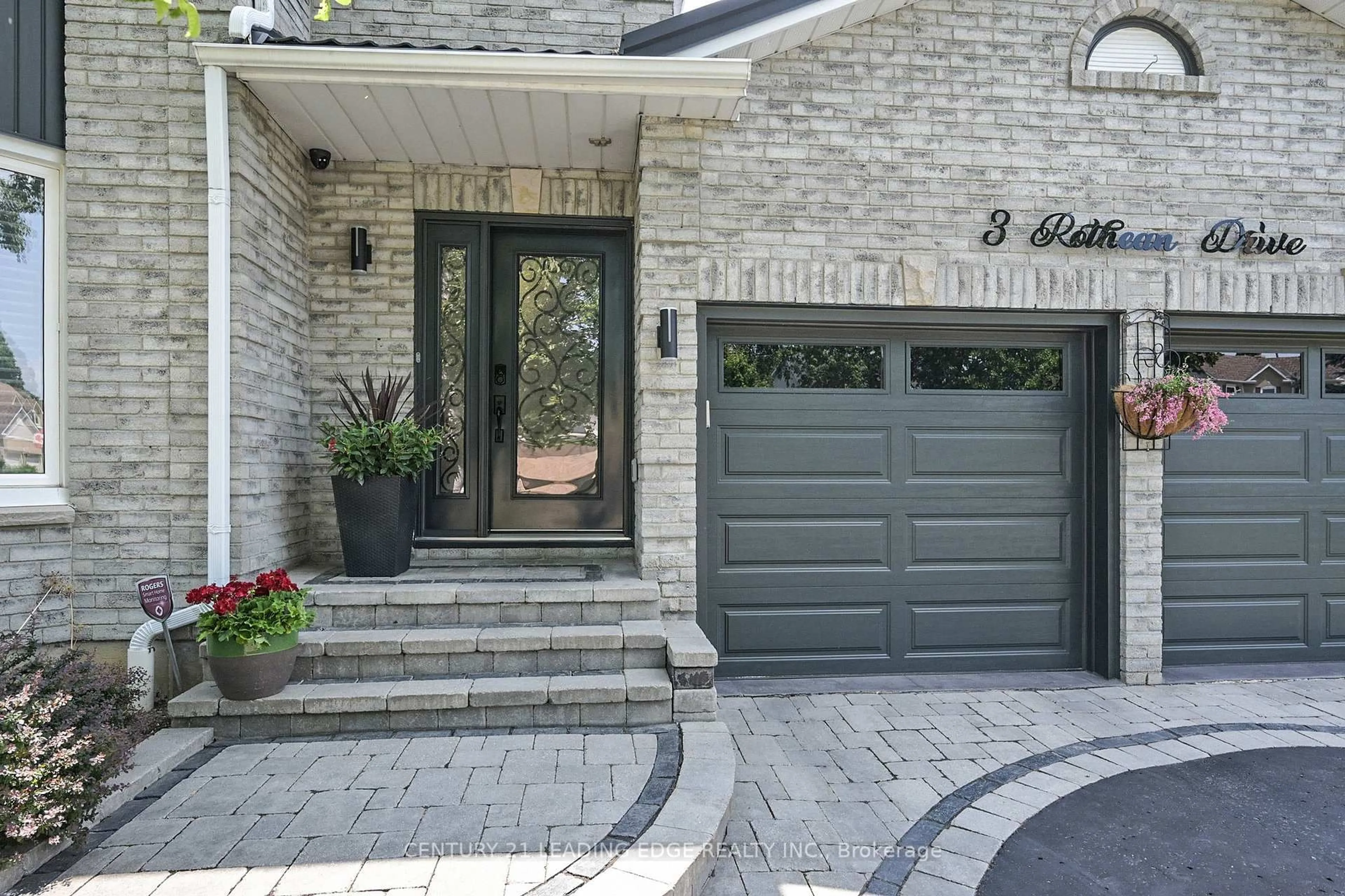 Home with brick exterior material, street for 3 Rothean Dr, Whitby Ontario L1P 1L5