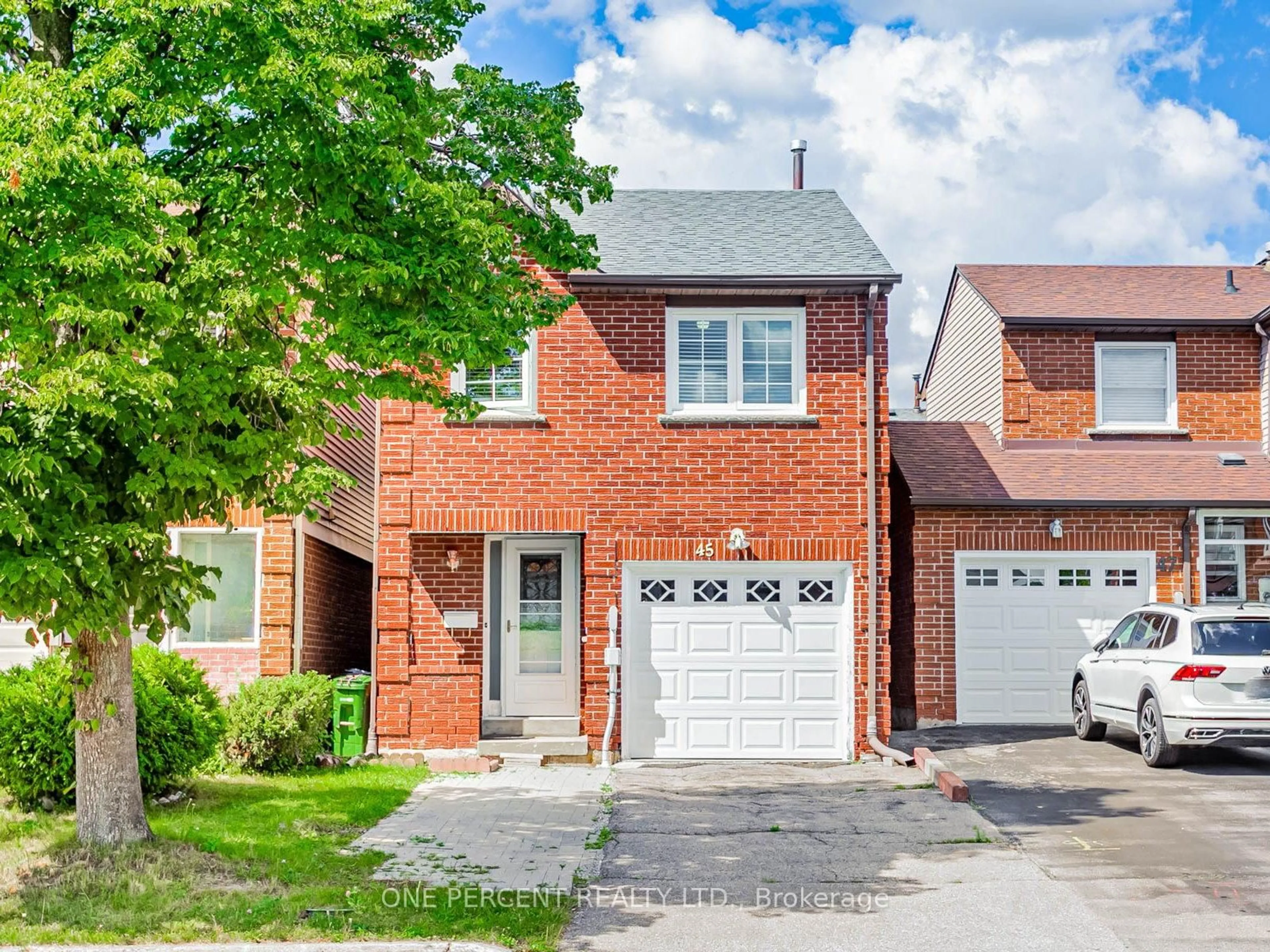 Home with brick exterior material, street for 45 West Burton Crt, Toronto Ontario M1S 4P7