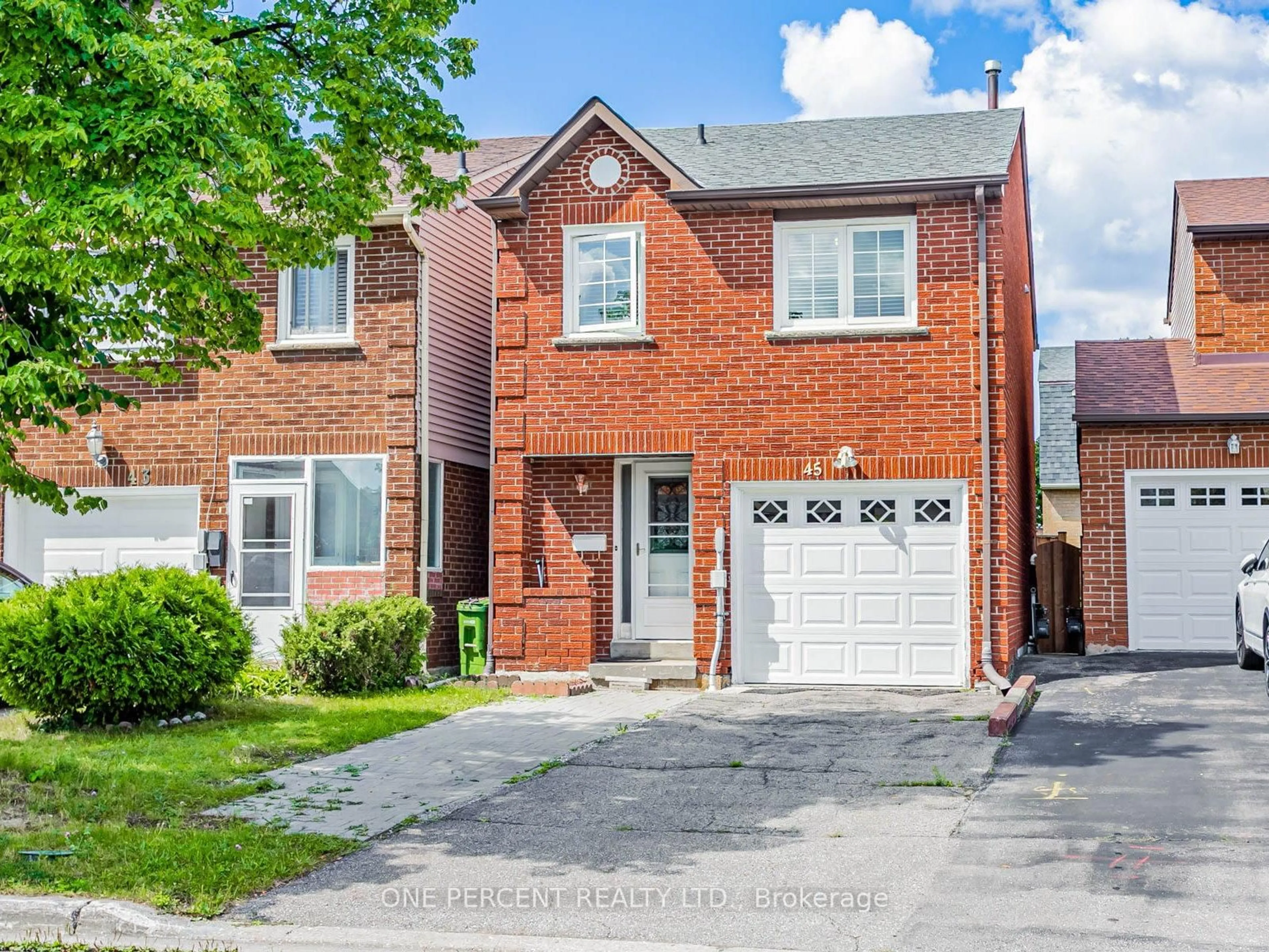 Home with brick exterior material, street for 45 West Burton Crt, Toronto Ontario M1S 4P7