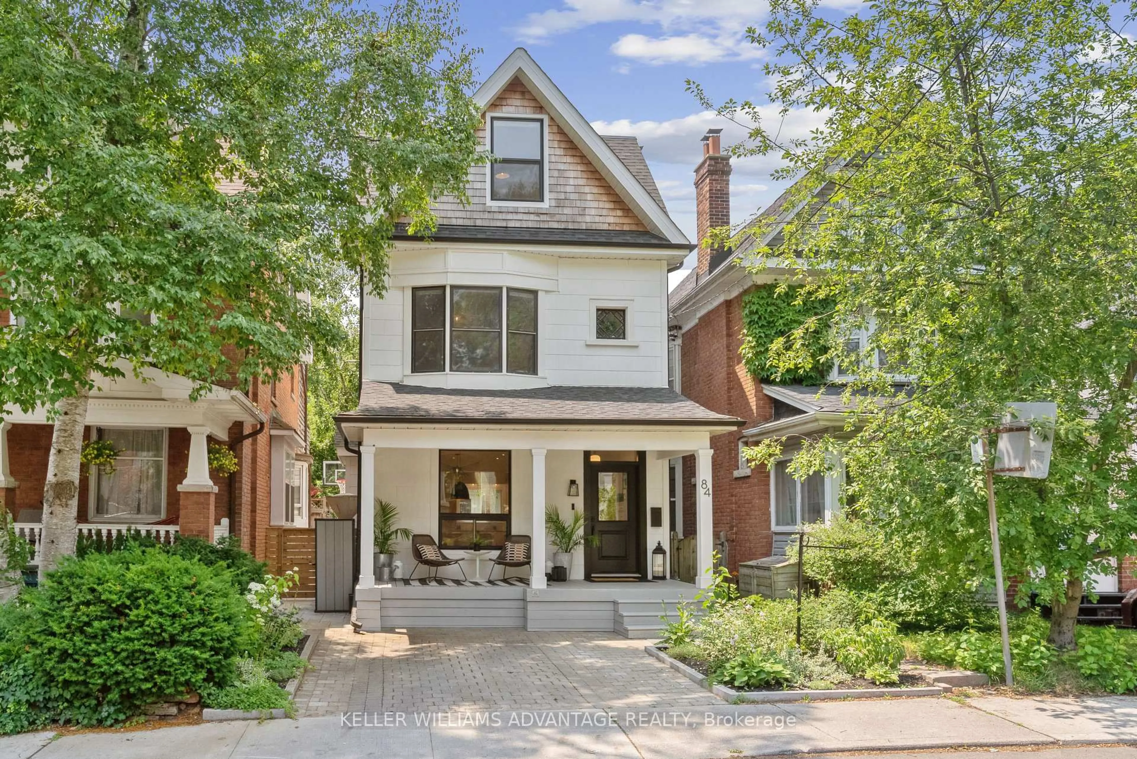 Home with brick exterior material, street for 84 Wheeler Ave, Toronto Ontario M4L 3V2