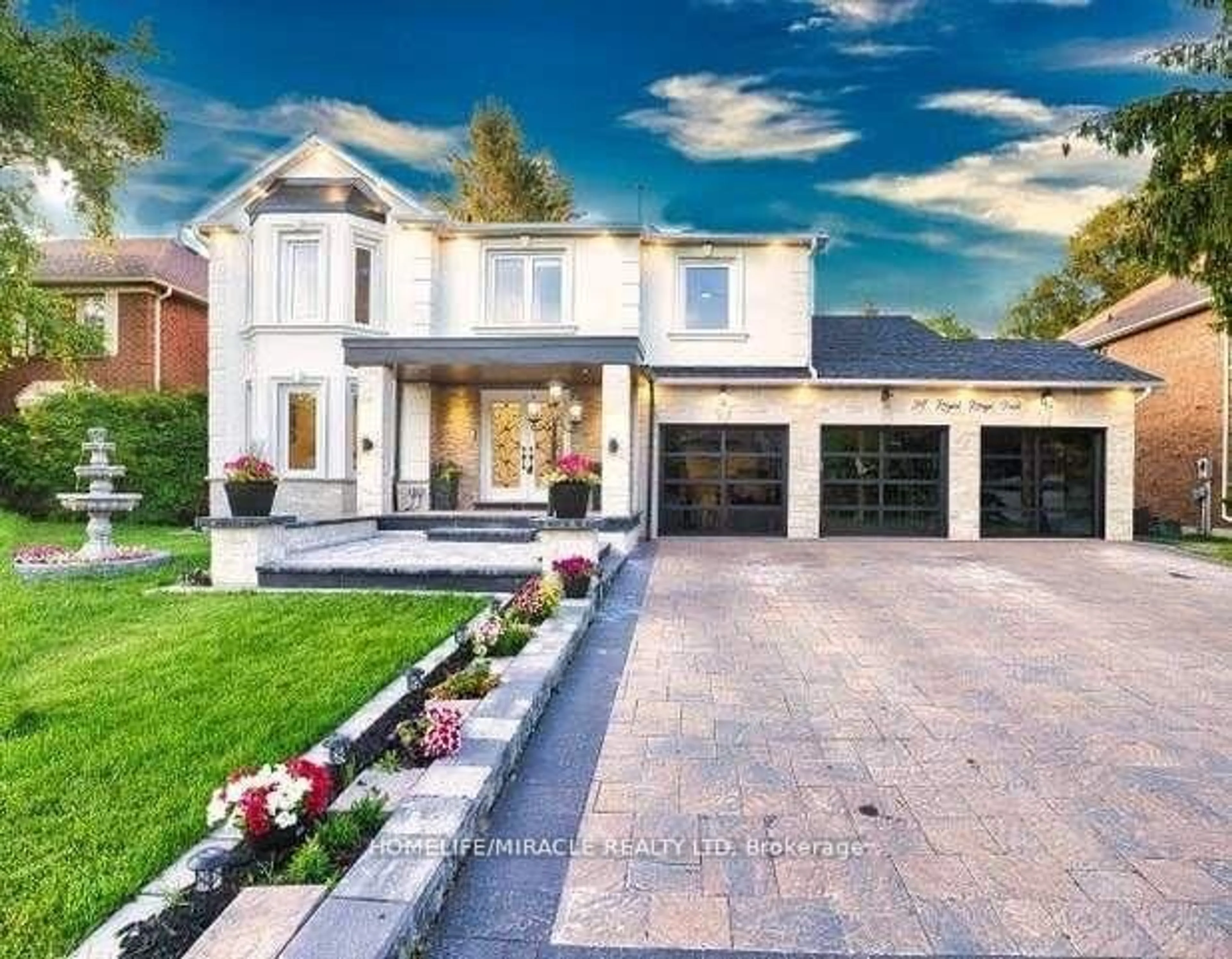 Home with brick exterior material, street for 24 Royal Rouge Tr, Toronto Ontario M1B 4T3