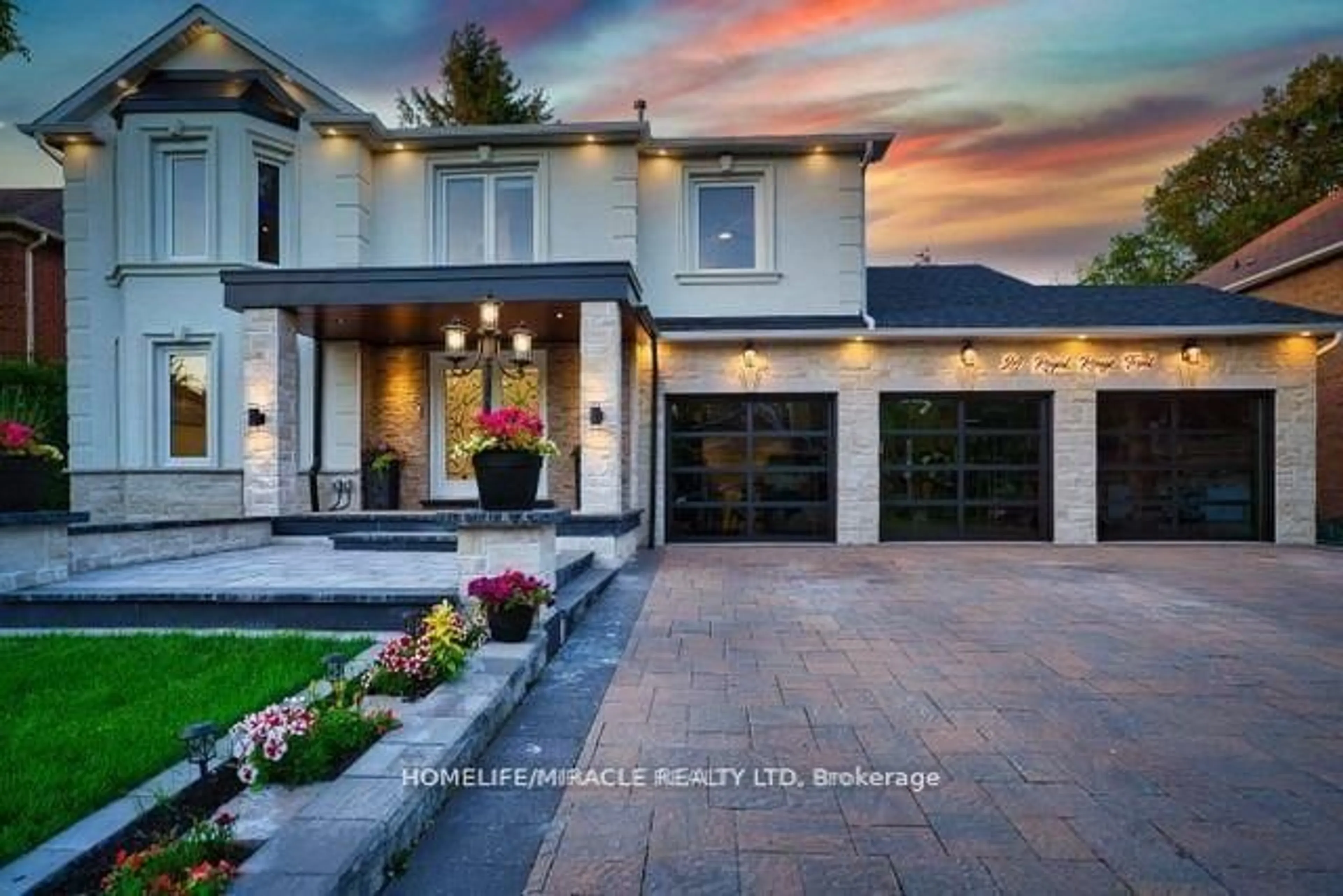 Home with brick exterior material, street for 24 Royal Rouge Tr, Toronto Ontario M1B 4T3