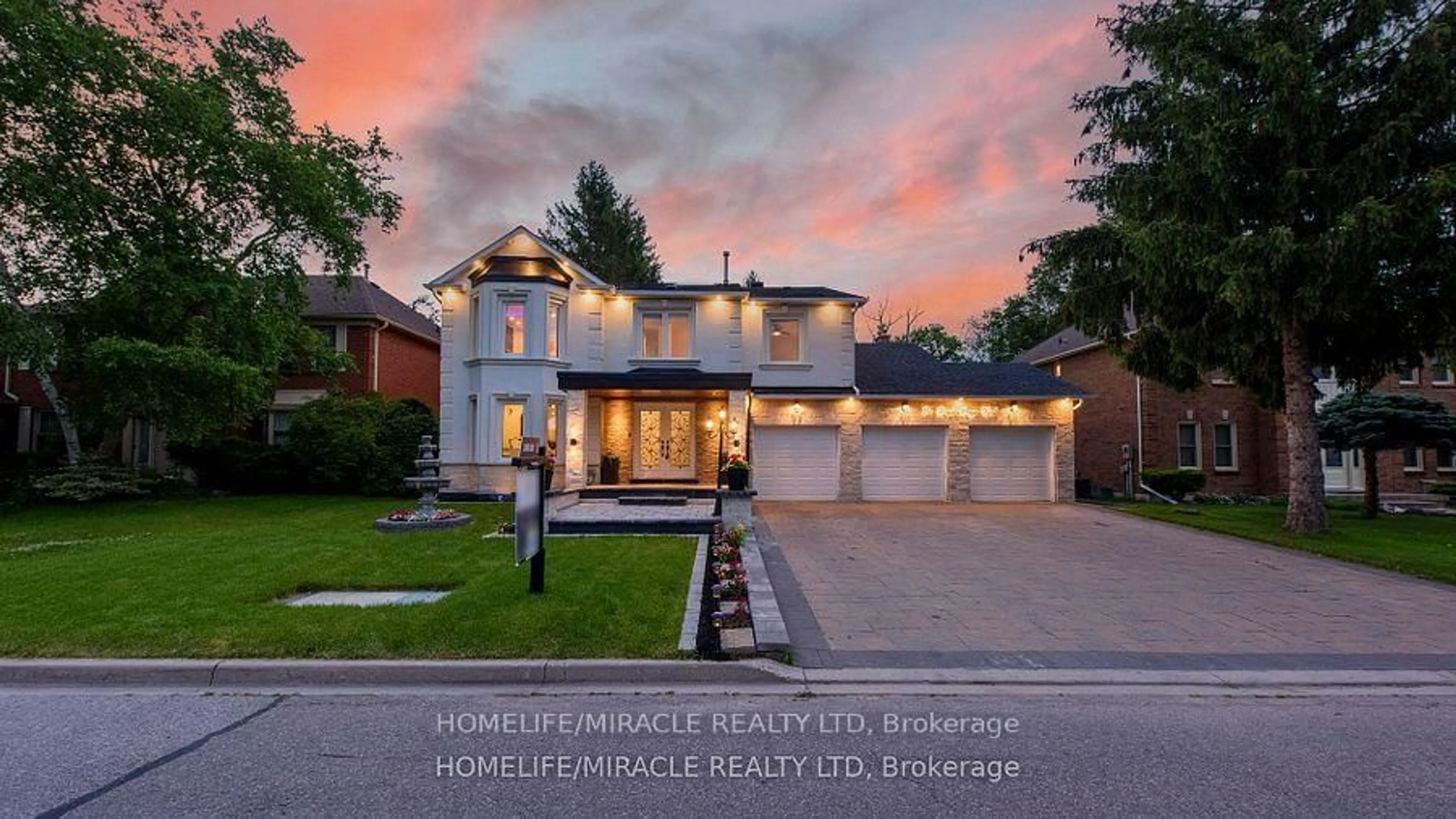 Home with brick exterior material, street for 24 Royal Rouge Tr, Toronto Ontario M1B 4T3