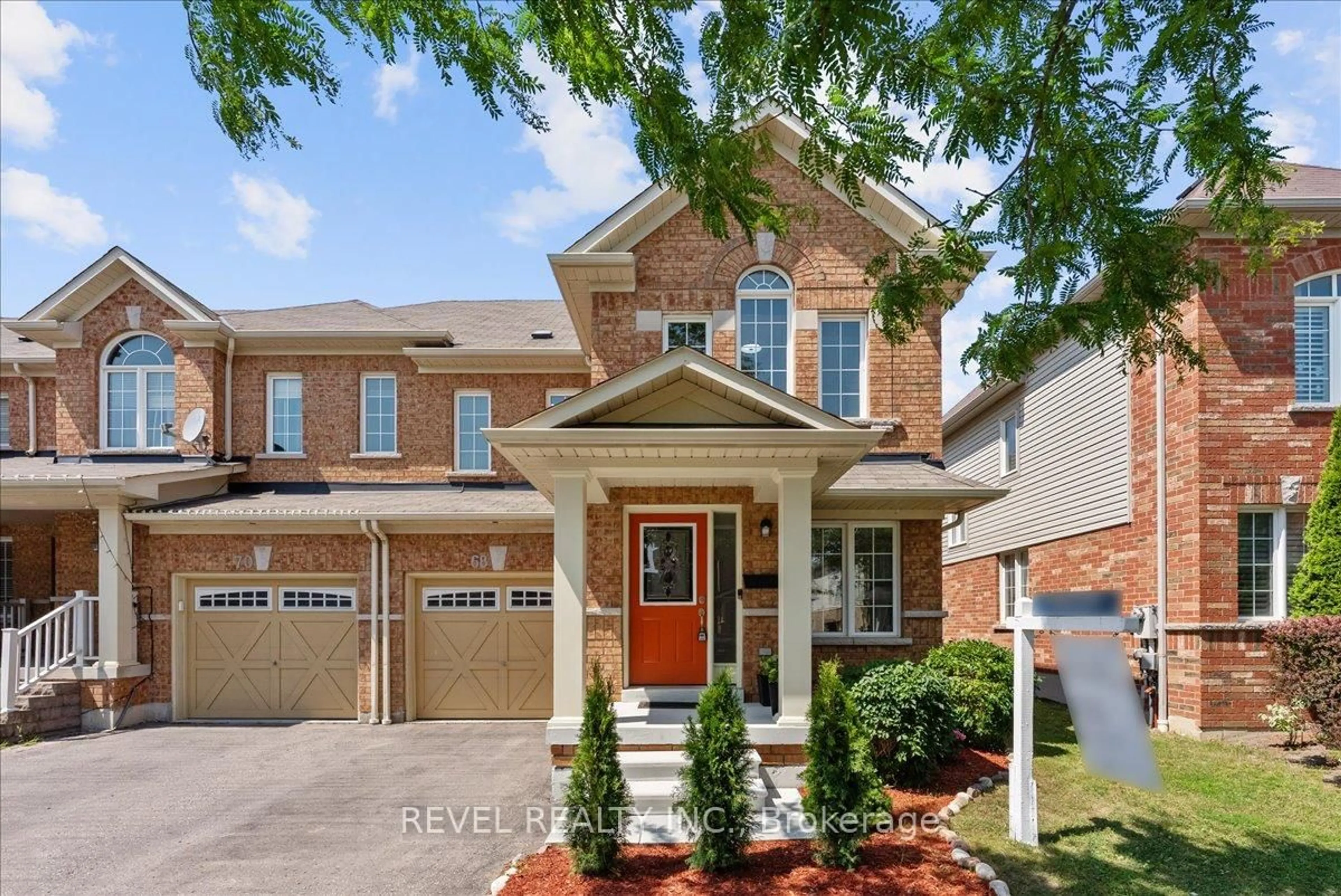 Home with brick exterior material, street for 68 Elliottglen Dr, Ajax Ontario L1Z 0H2