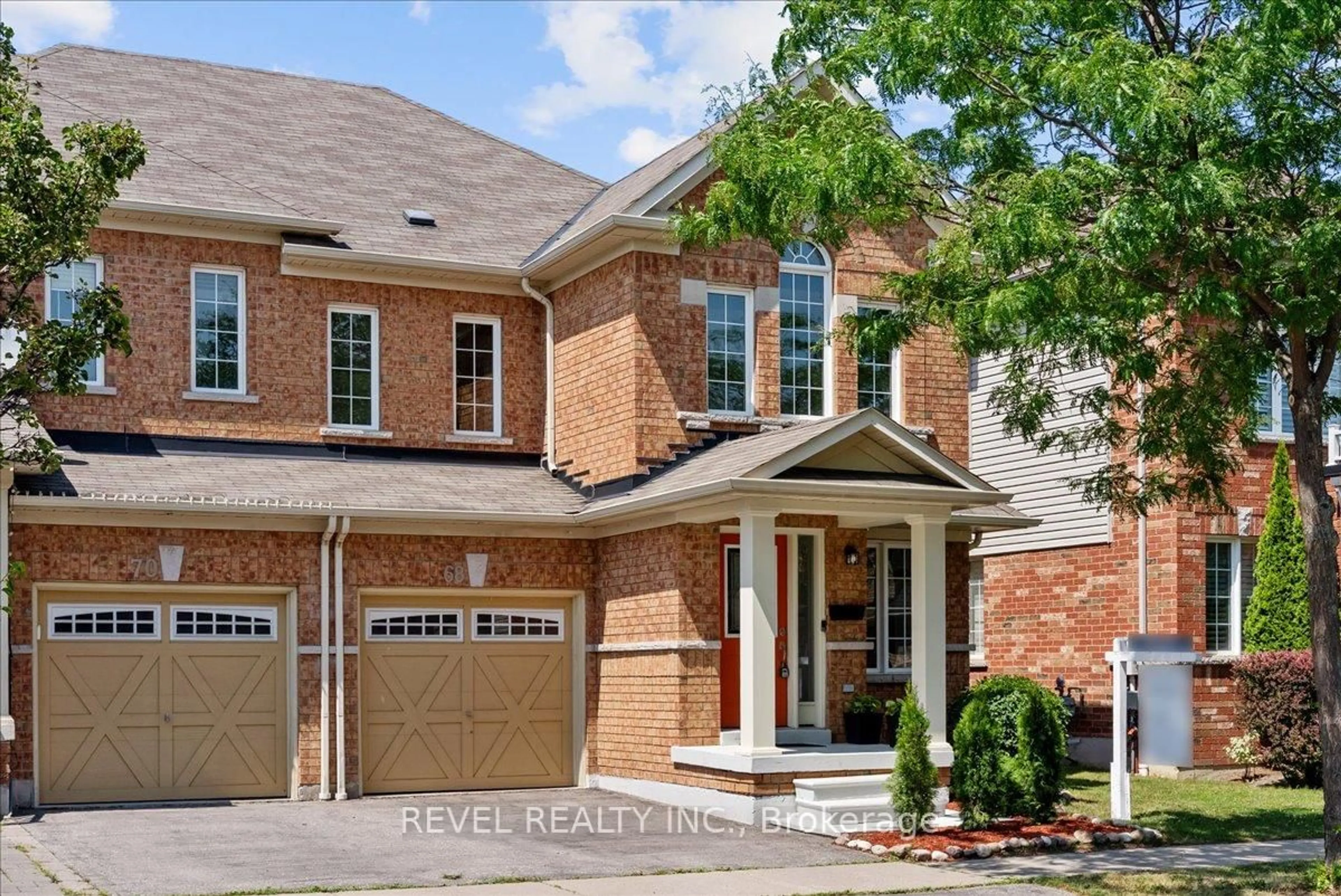 Home with brick exterior material, street for 68 Elliottglen Dr, Ajax Ontario L1Z 0H2
