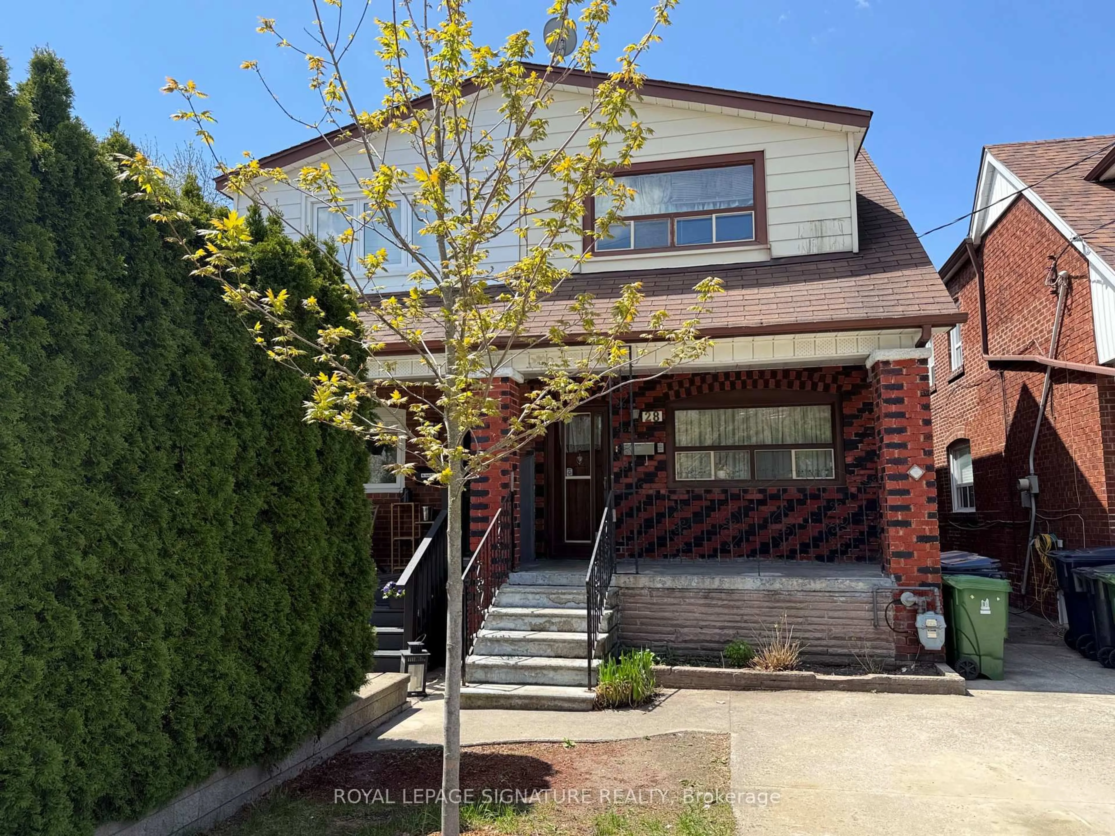 Home with brick exterior material, street for 28 Durant Ave, Toronto Ontario M4J 4V9
