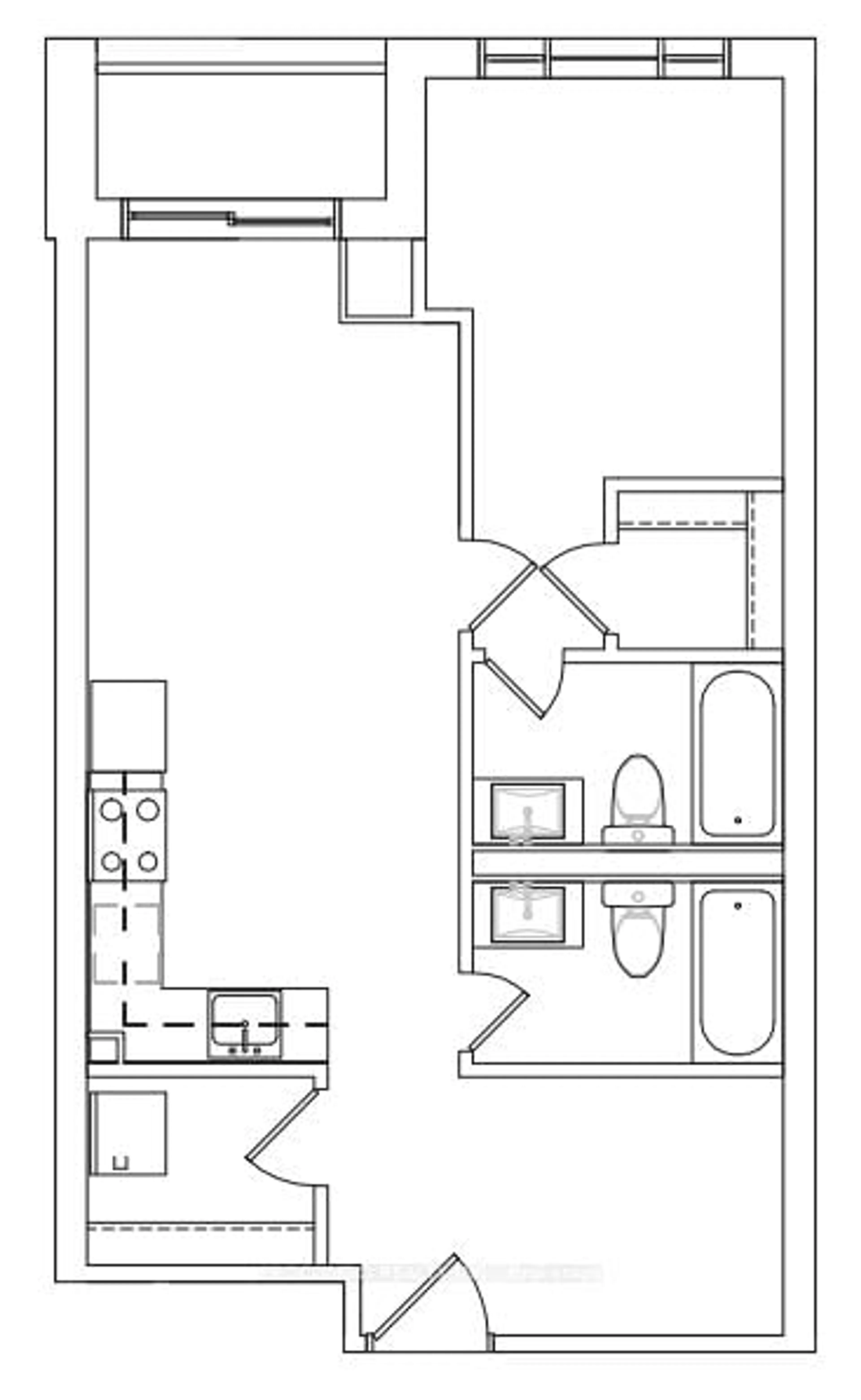 Floor plan for 3421 Sheppard Ave #A311, Toronto Ontario M1T 3K5