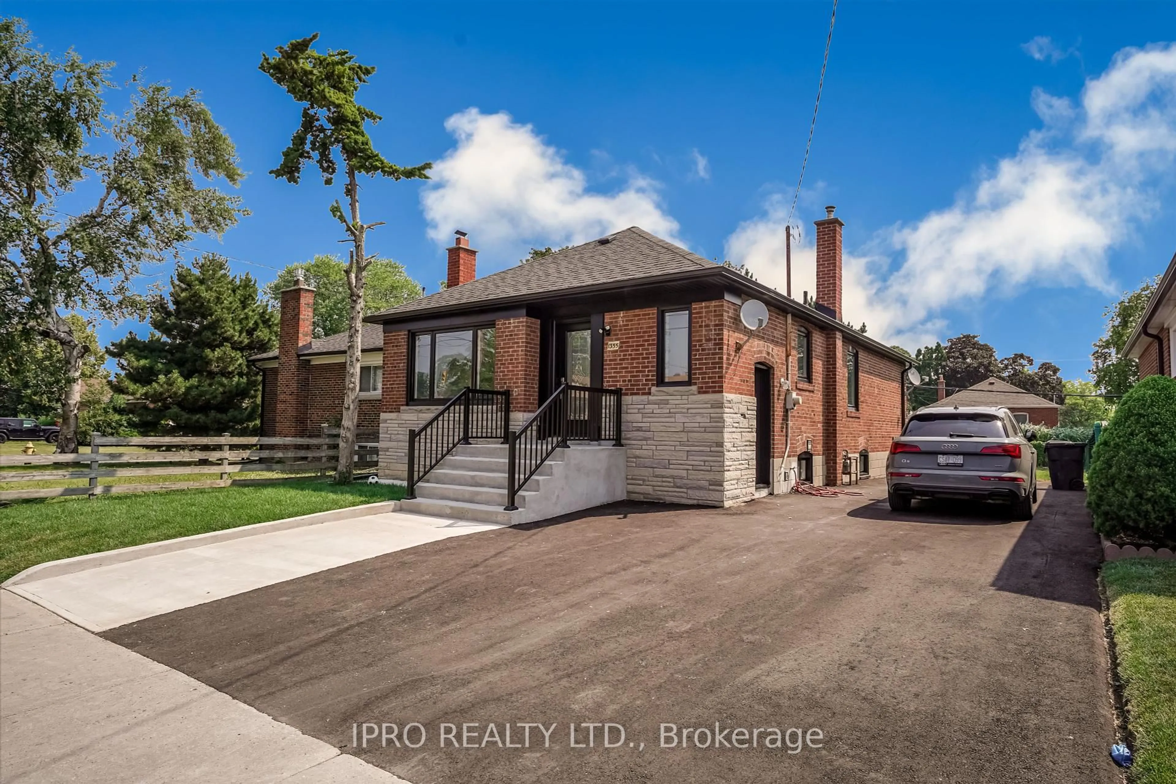 Home with brick exterior material, street for 1355 Pharmacy Ave, Toronto Ontario M1R 2J4