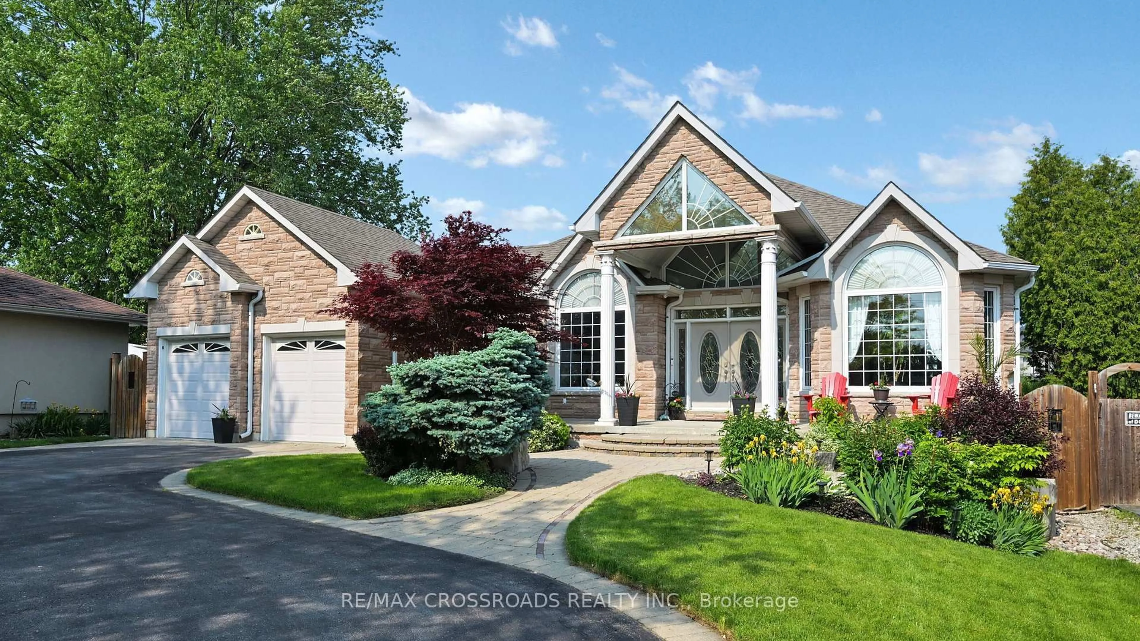 Home with brick exterior material, street for 3531 Garrard Rd, Whitby Ontario L1R 3L1