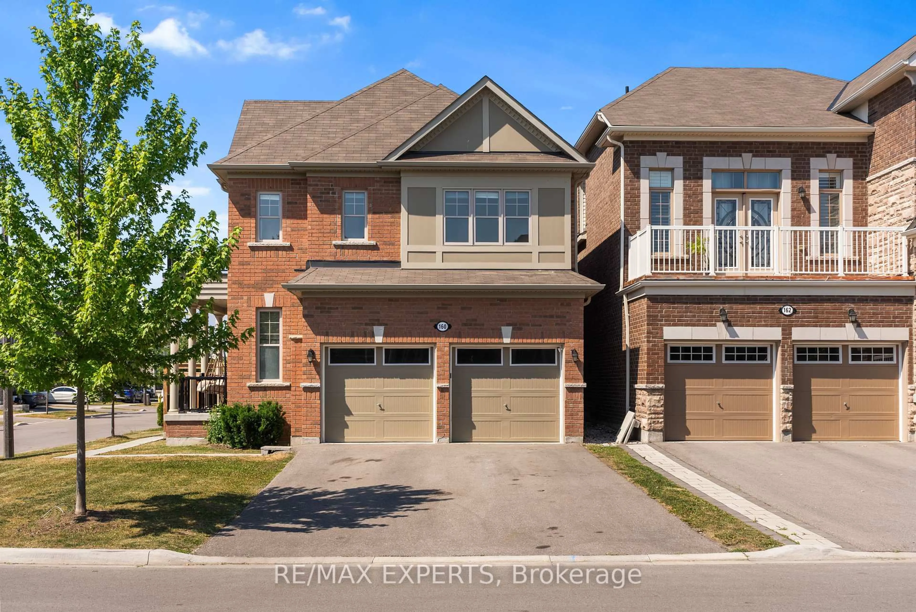 Home with brick exterior material, street for 160 Westfield Dr, Whitby Ontario L1P 0G2