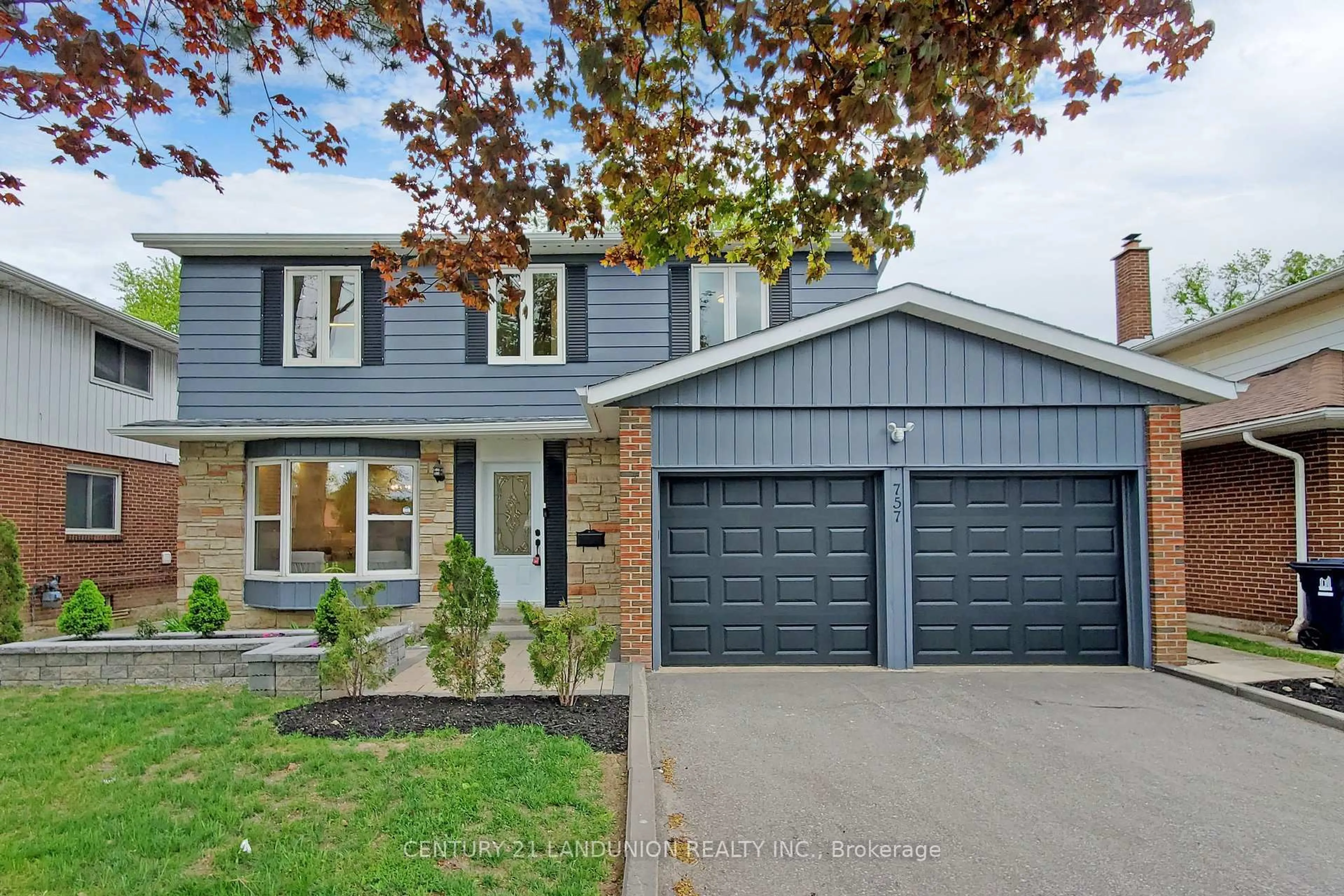 Home with brick exterior material, street for 757 Huntingwood Dr, Toronto Ontario M1T 2L3