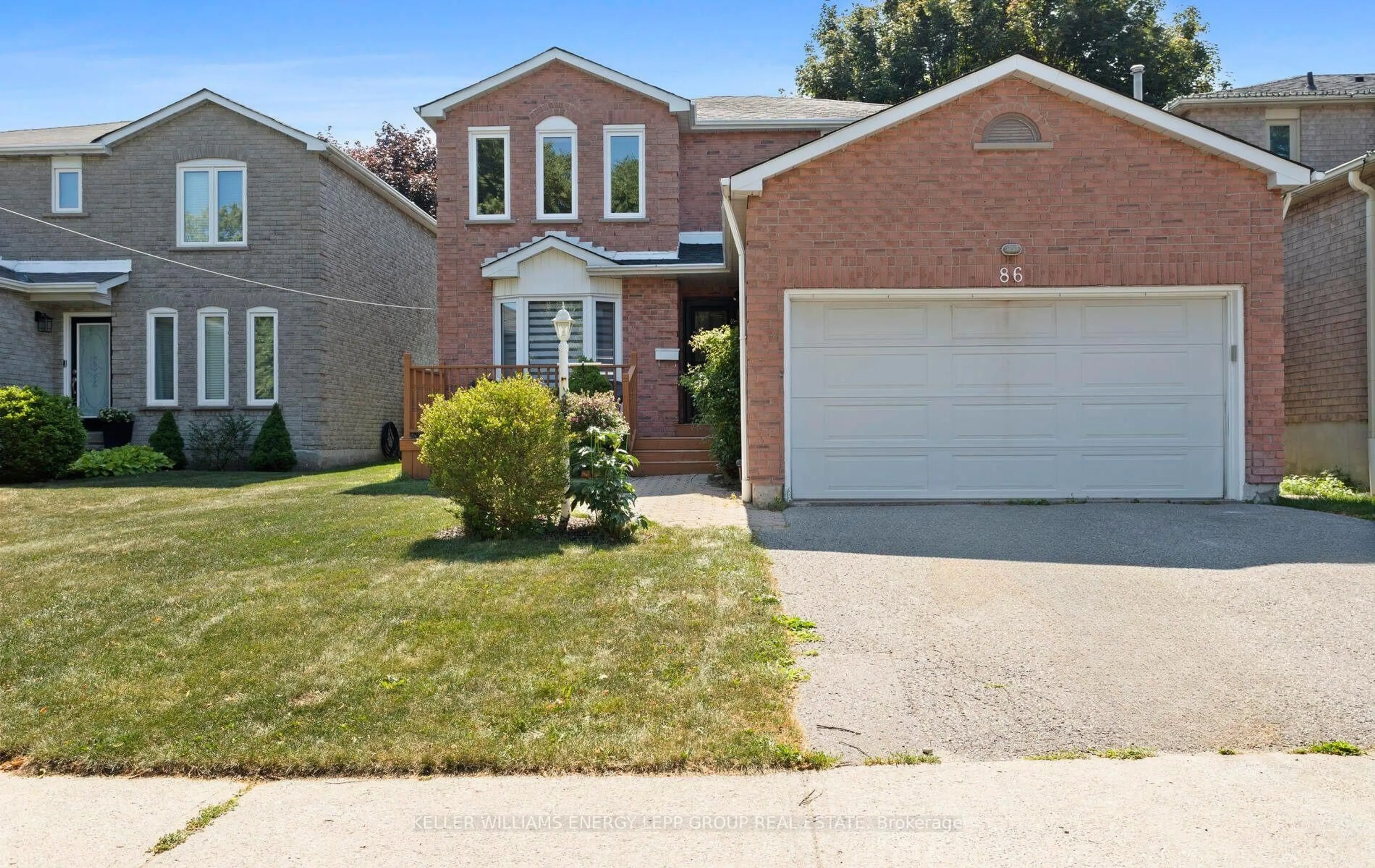 Home with brick exterior material, street for 86 Large Cres, Ajax Ontario L1T 2S6