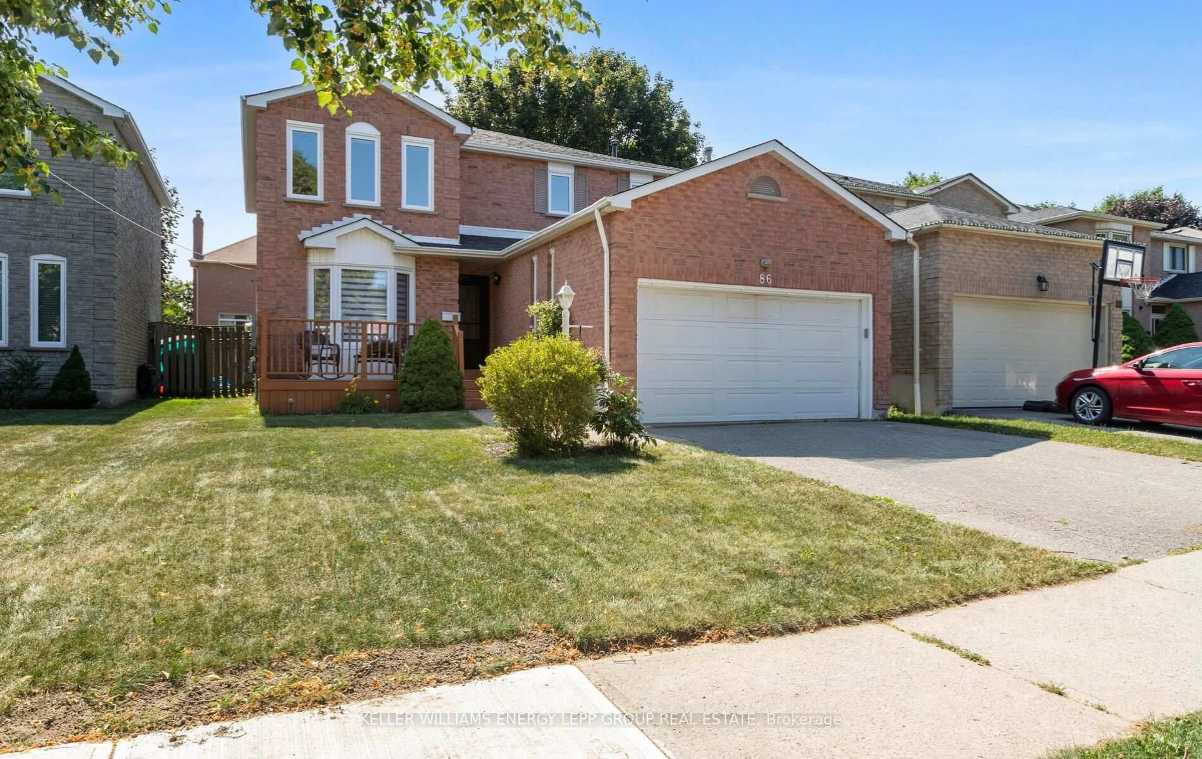 Home with brick exterior material, street for 86 Large Cres, Ajax Ontario L1T 2S6
