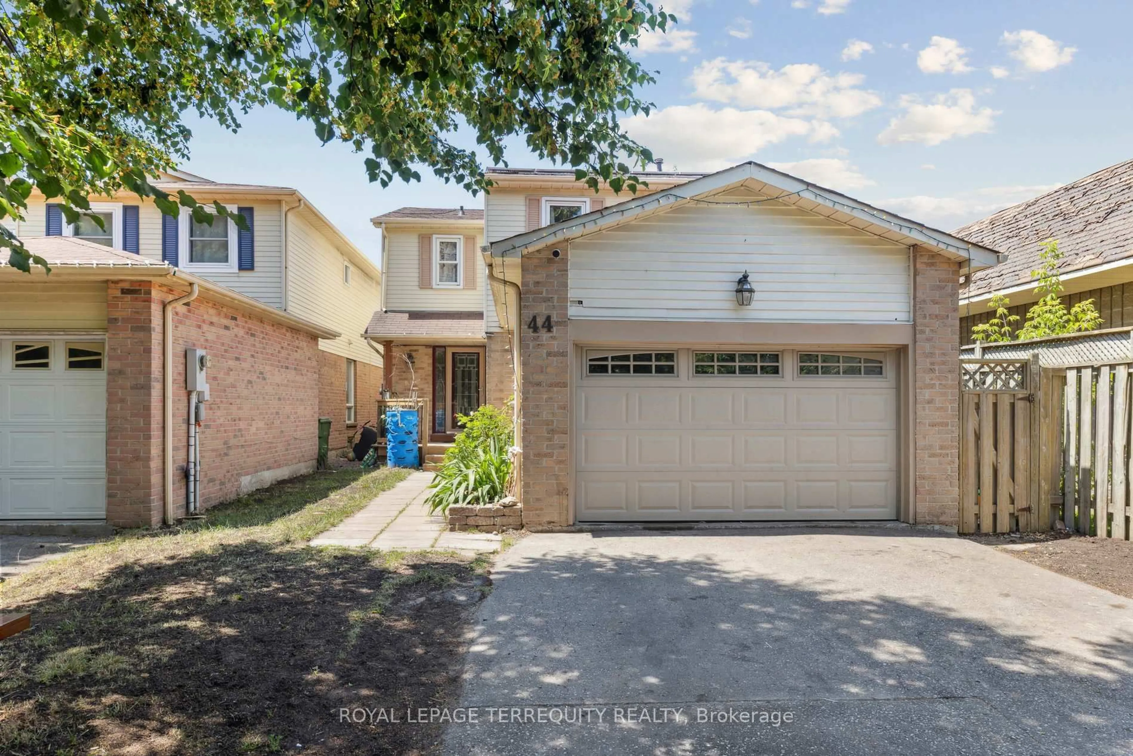 Home with brick exterior material, street for 44 Harman Dr, Ajax Ontario L1S 5H6