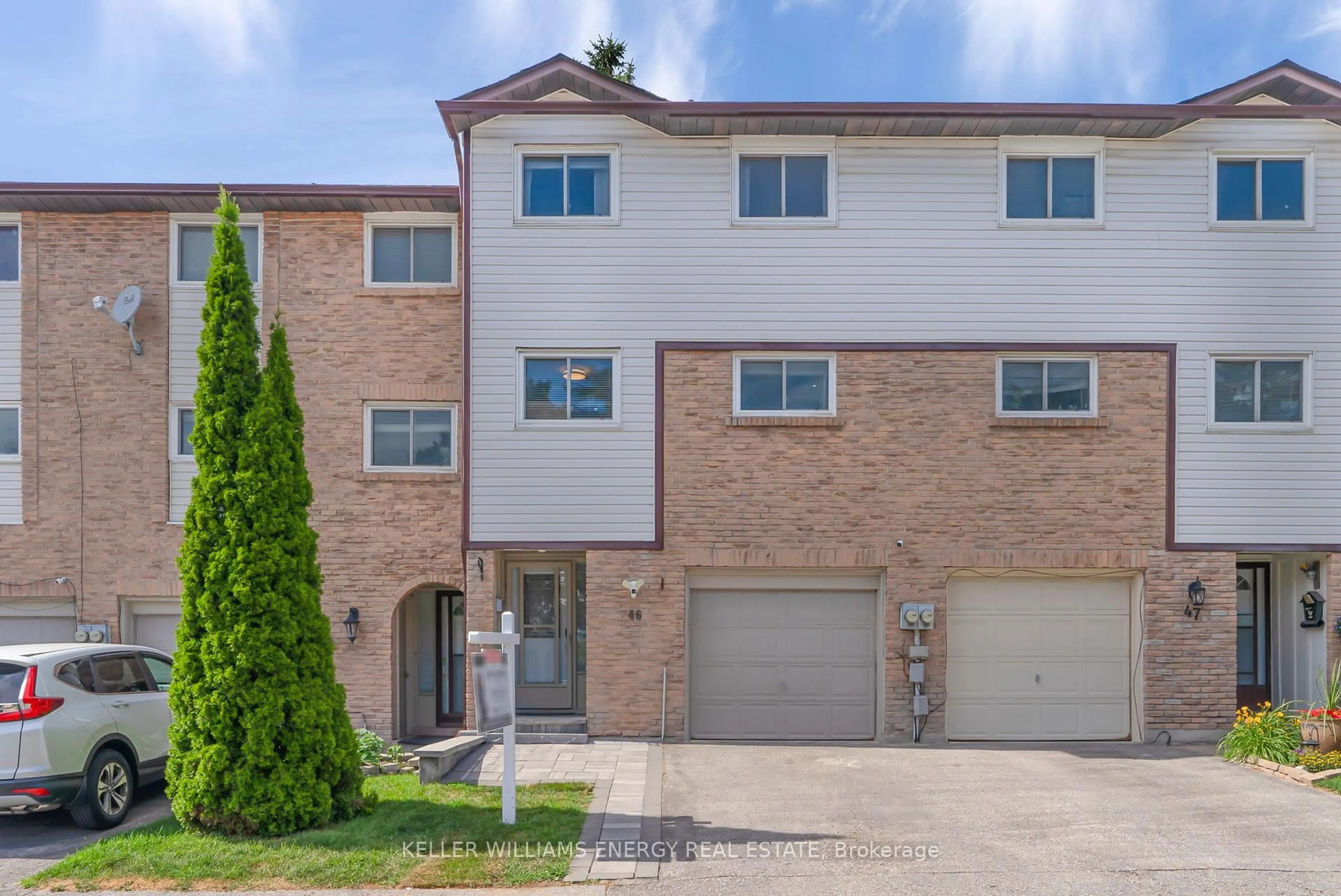 A pic from outside/outdoor area/front of a property/back of a property/a pic from drone, street for 1330 Trowbridge Dr #46, Oshawa Ontario L1G 7L1