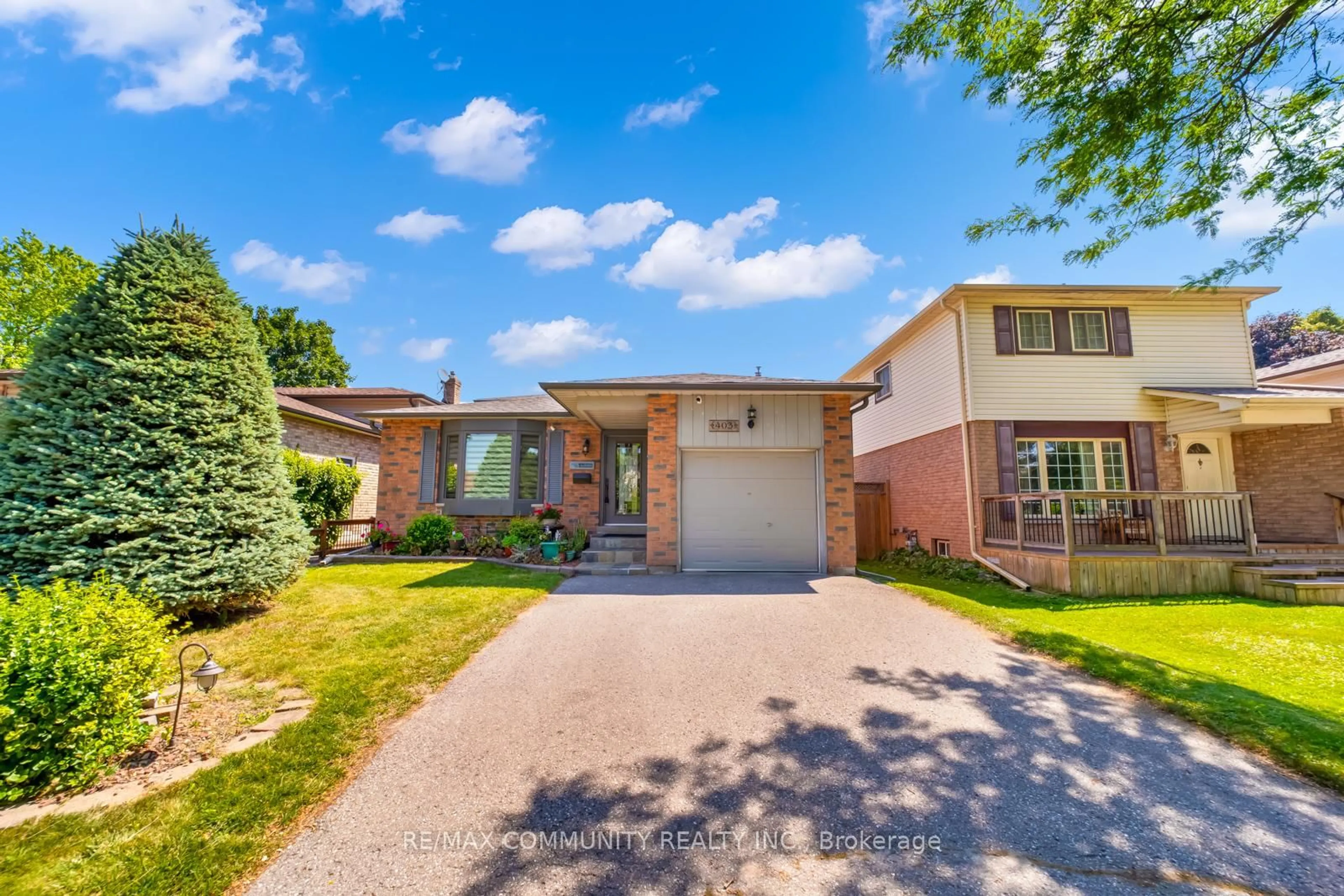 Home with brick exterior material, street for 403 Gothic Dr, Oshawa Ontario L1G 7R6
